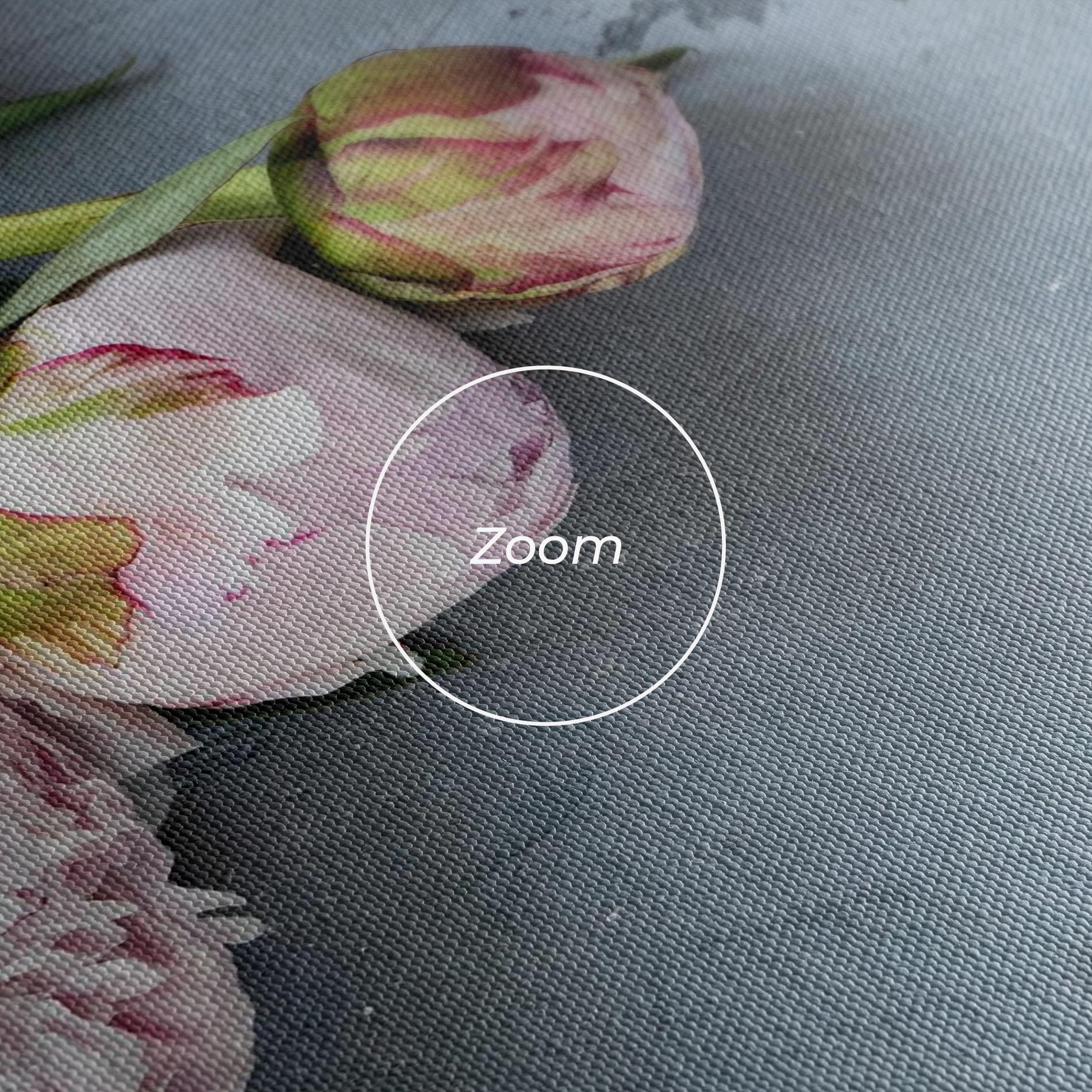 Vászonkép Cute Pink Peonies mockup 3