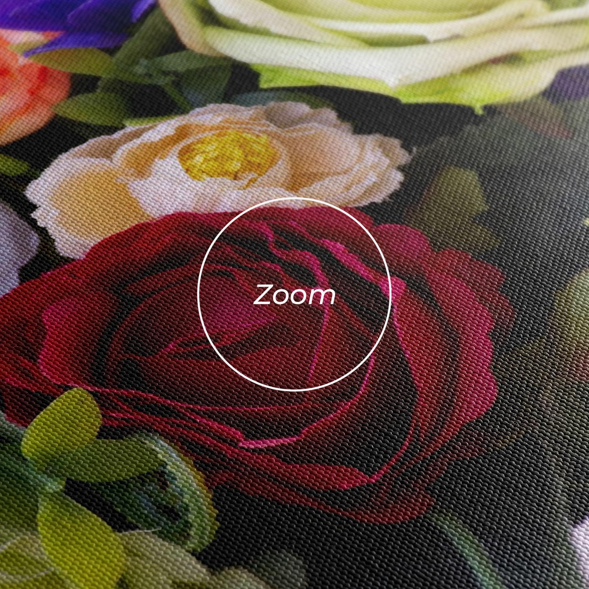 Vászonkép Mixed Roses Bouquet mockup 3