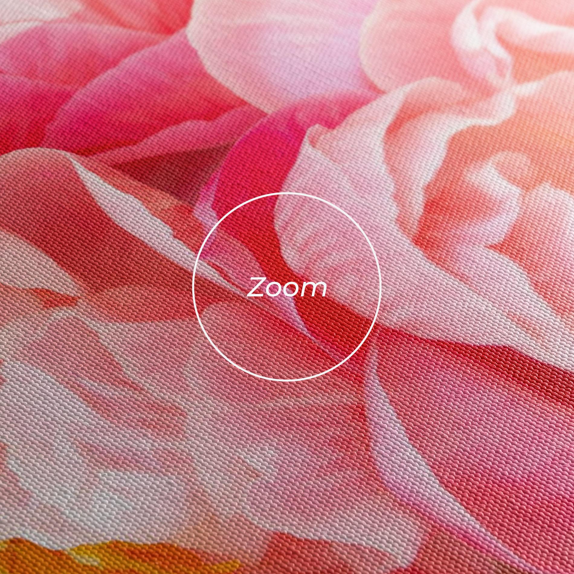 Vászonkép Opened Peonies Bouquet mockup 3