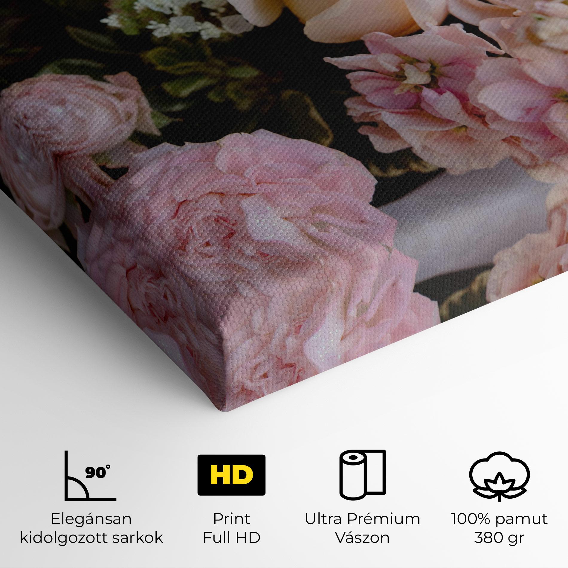 Vászonkép Beautiful Pink Pastel mockup 4