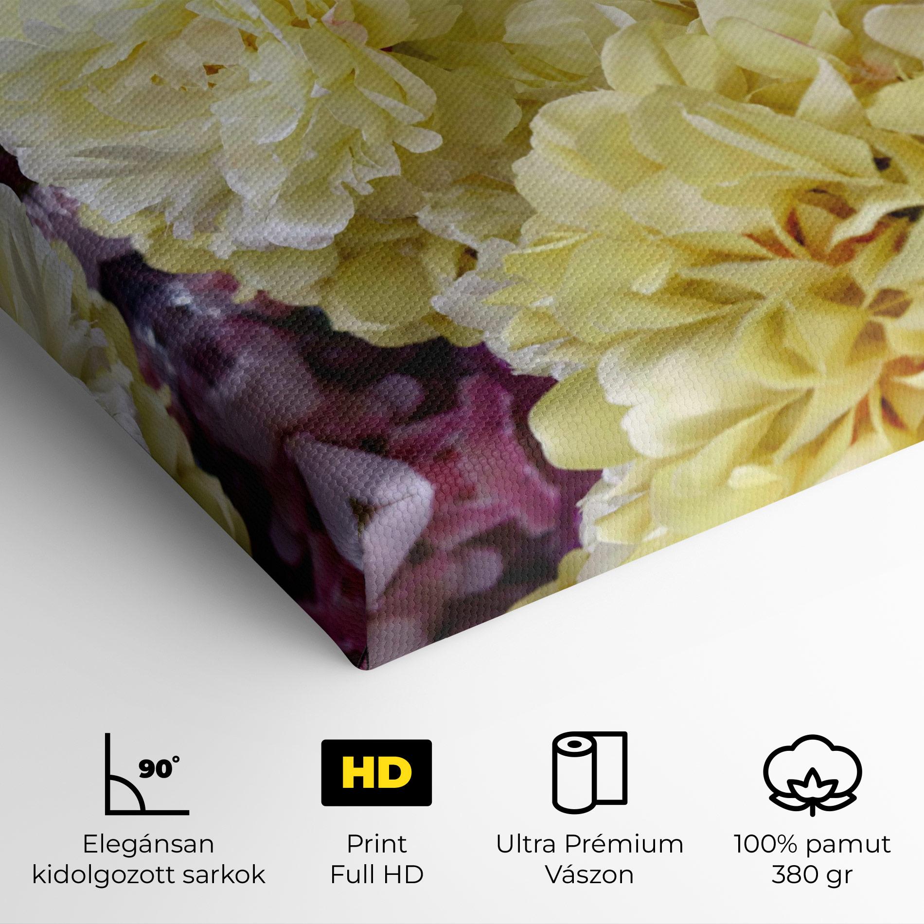 Vászonkép Beautiful Yellow Pastel mockup 4