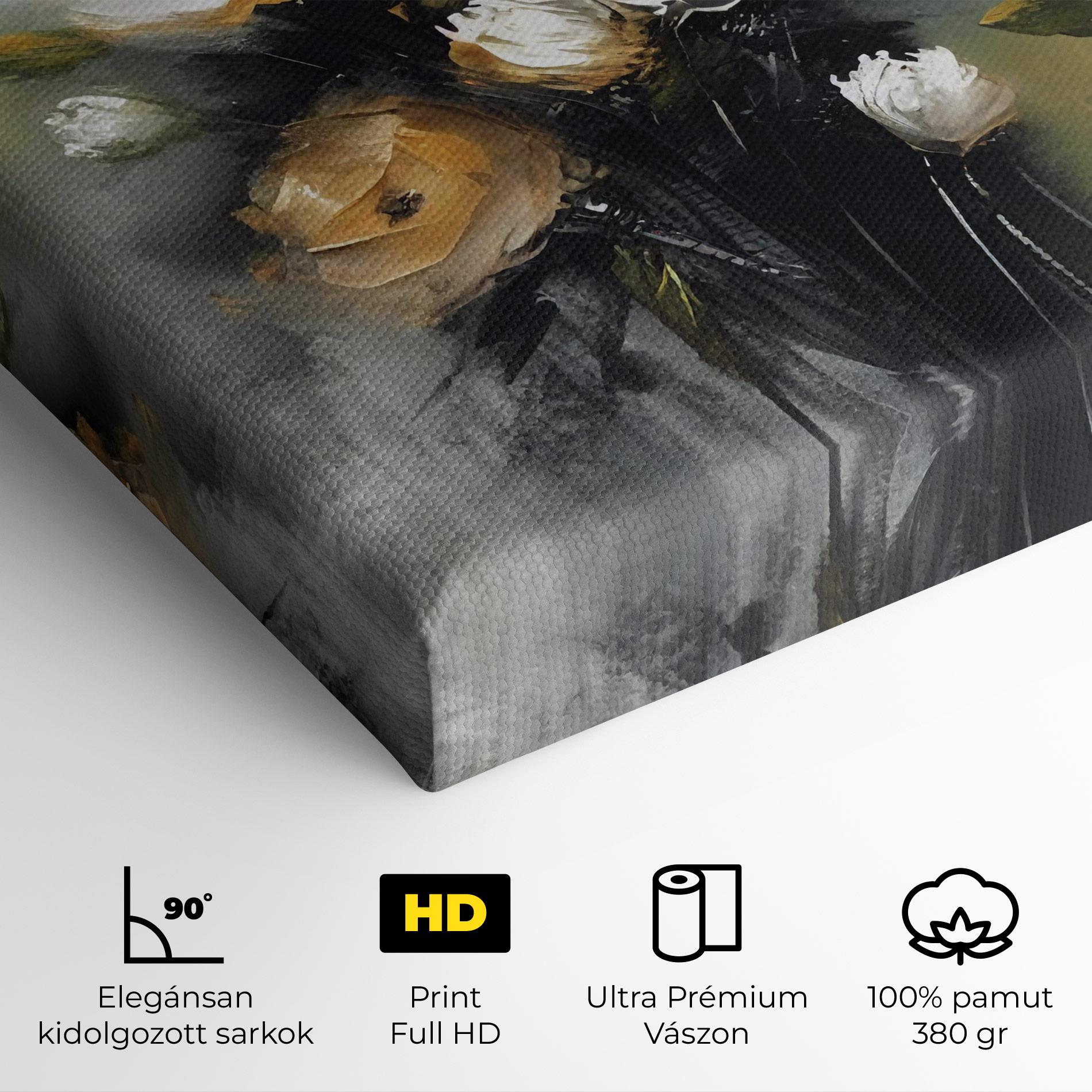 Vászonkép Bouquet Painting mockup 4