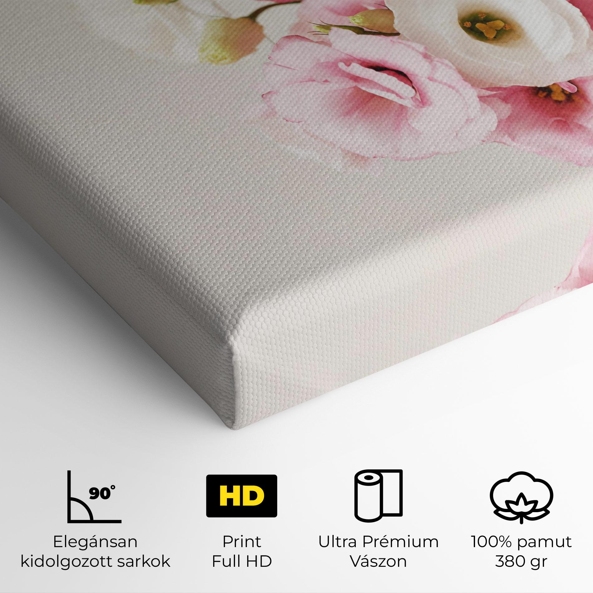 Vászonkép Cute Pink Flowers mockup 4