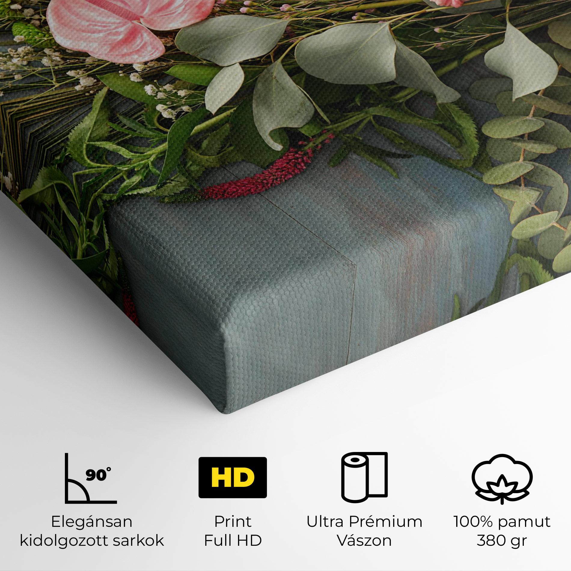 Vászonkép Preparing Bouquet mockup 4