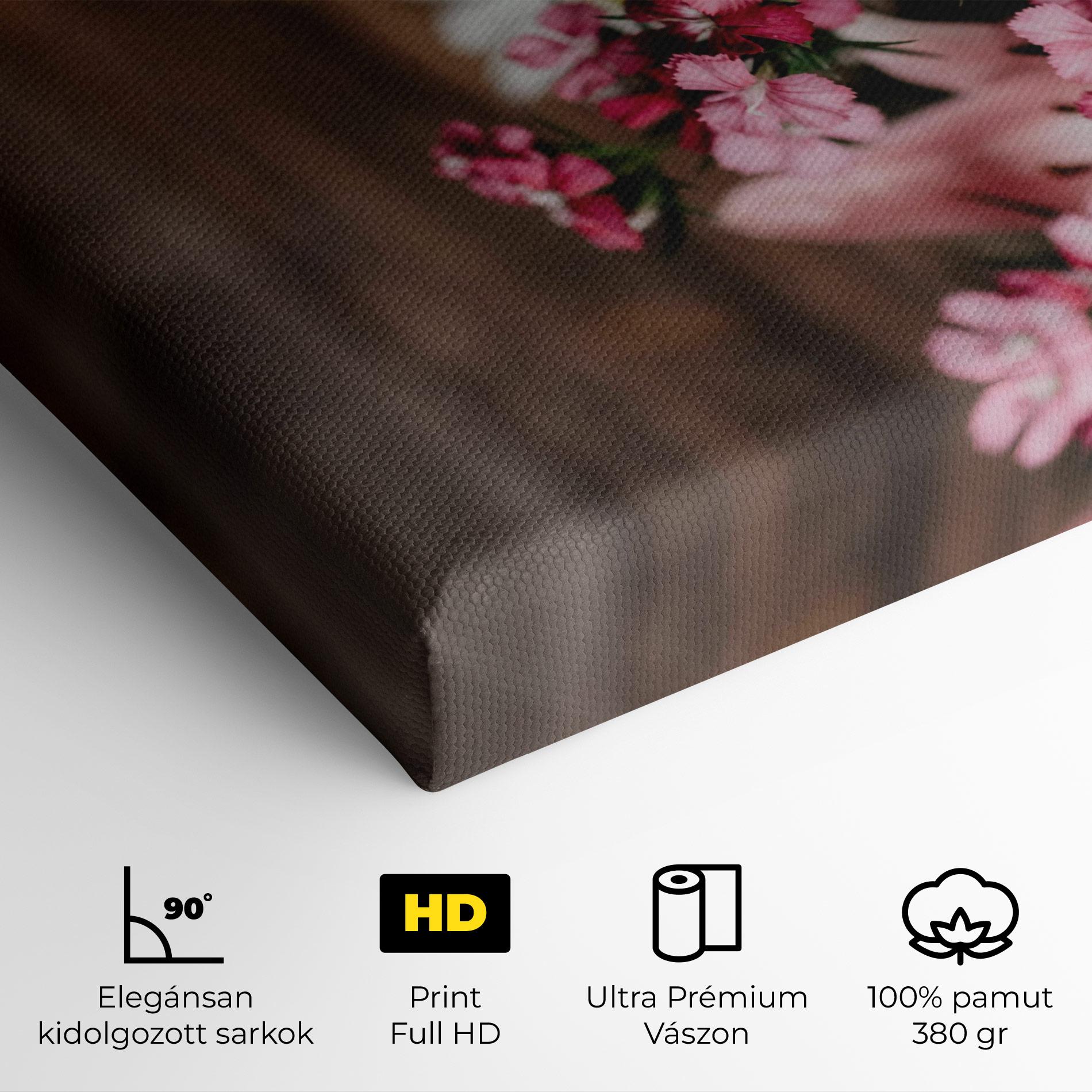 Vászonkép Small Flowers Bouquet mockup 4