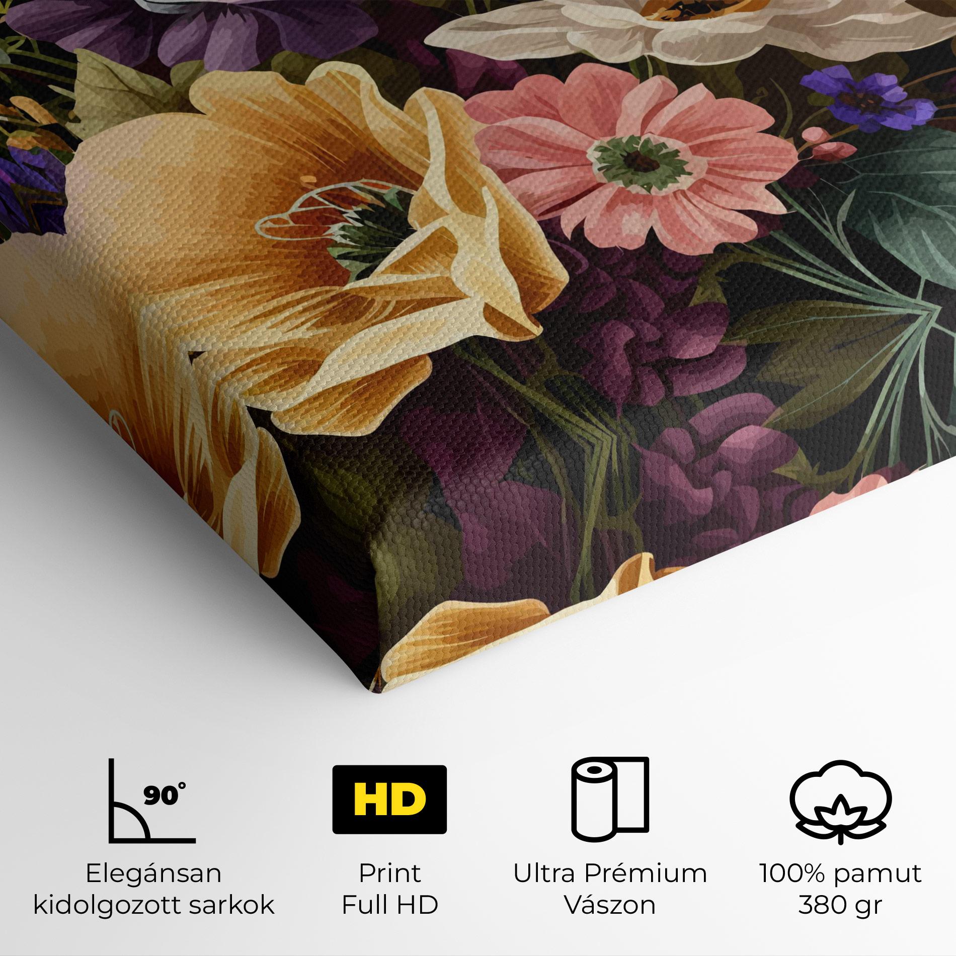 Vászonkép Vintage Bouquet Art mockup 4