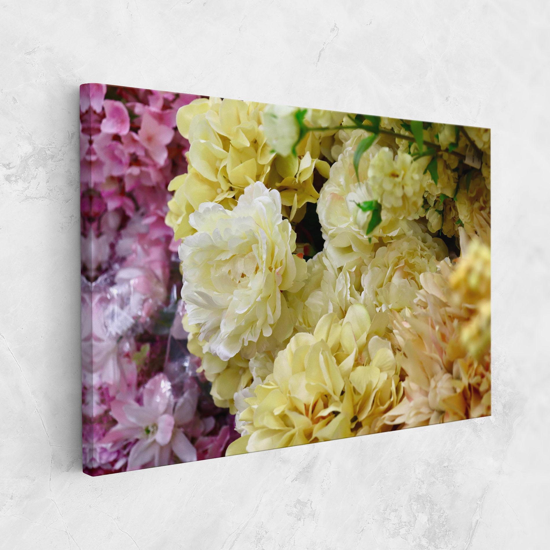 Vászonkép Beautiful Yellow Pastel mockup 1