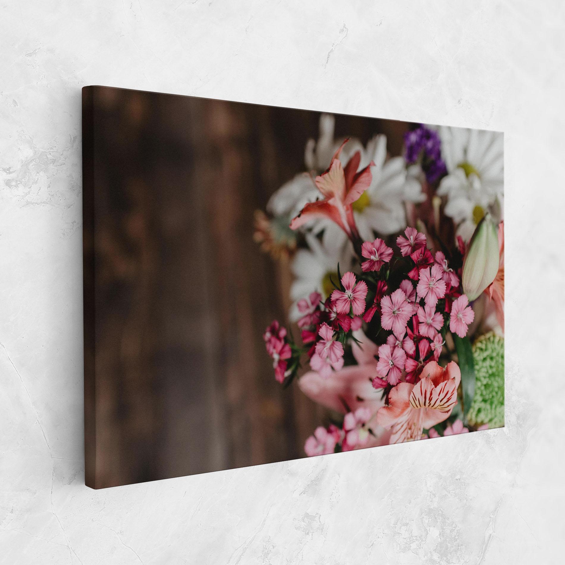 Vászonkép Small Flowers Bouquet mockup 1