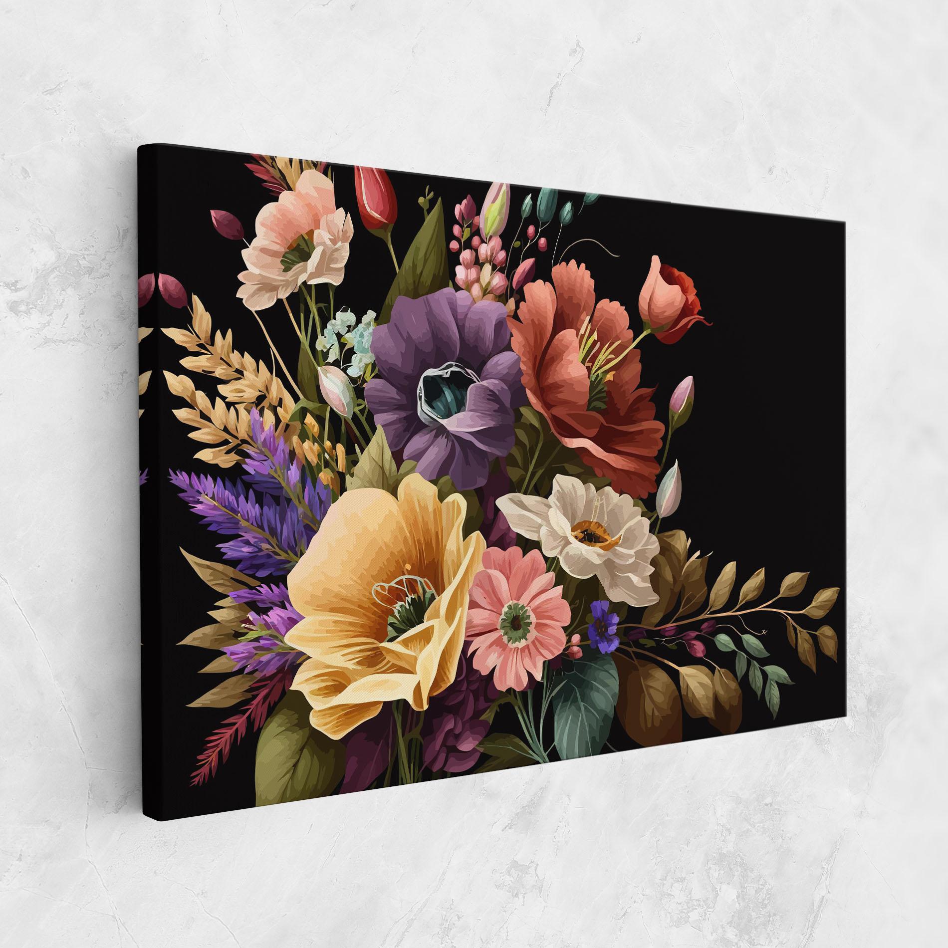 Vászonkép Vintage Bouquet Art mockup 1