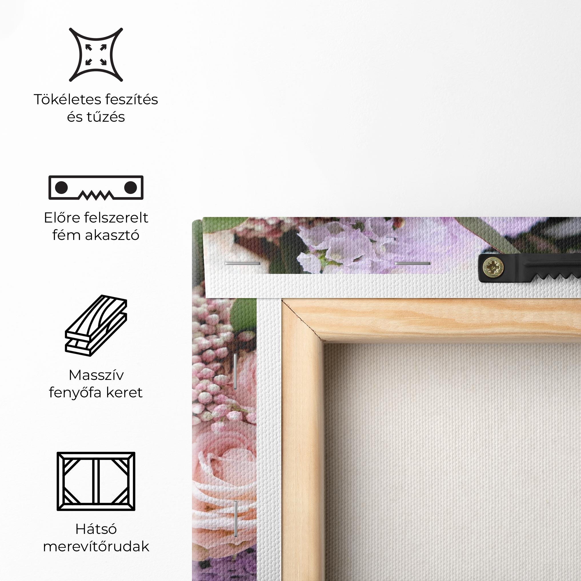 Vászonkép Beautiful Pink Roses mockup 5