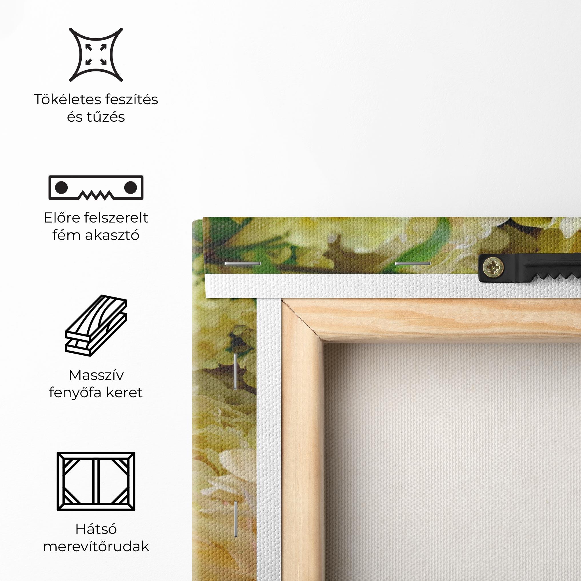 Vászonkép Beautiful Yellow Pastel mockup 5