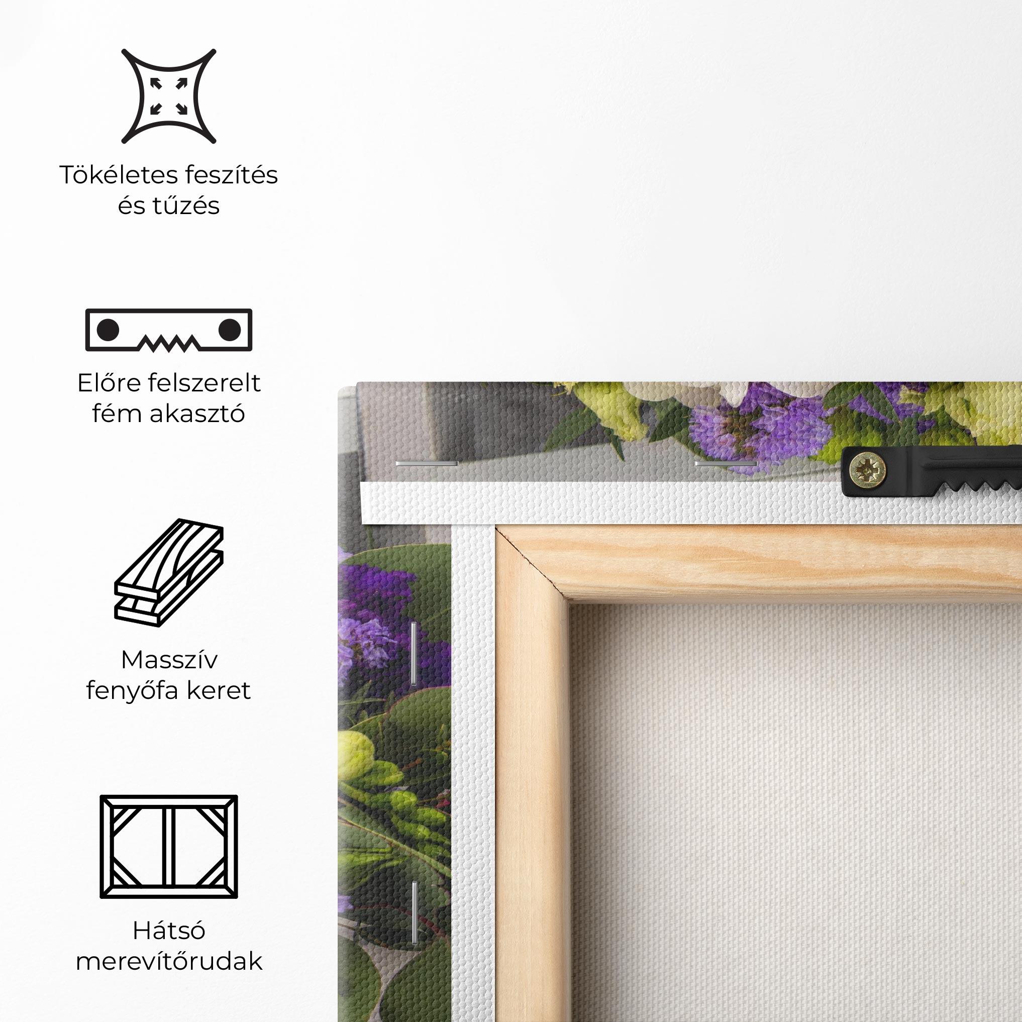 Vászonkép Big Pink Rose Bouquet mockup 5