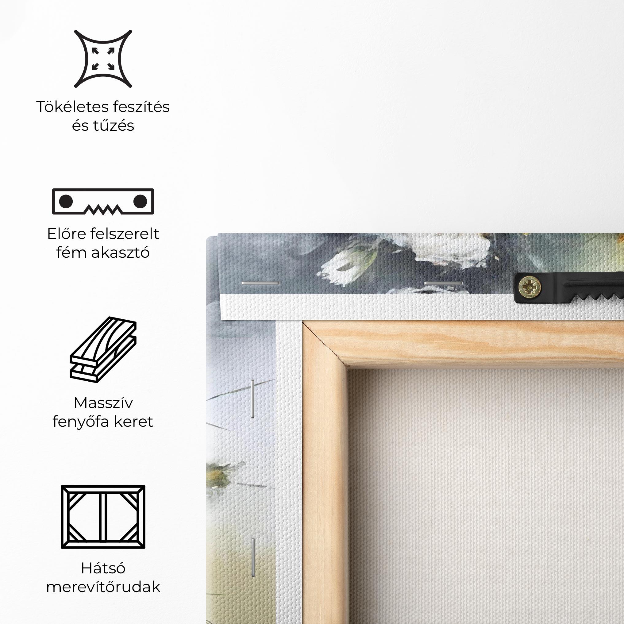 Vászonkép Bouquet Painting mockup 5