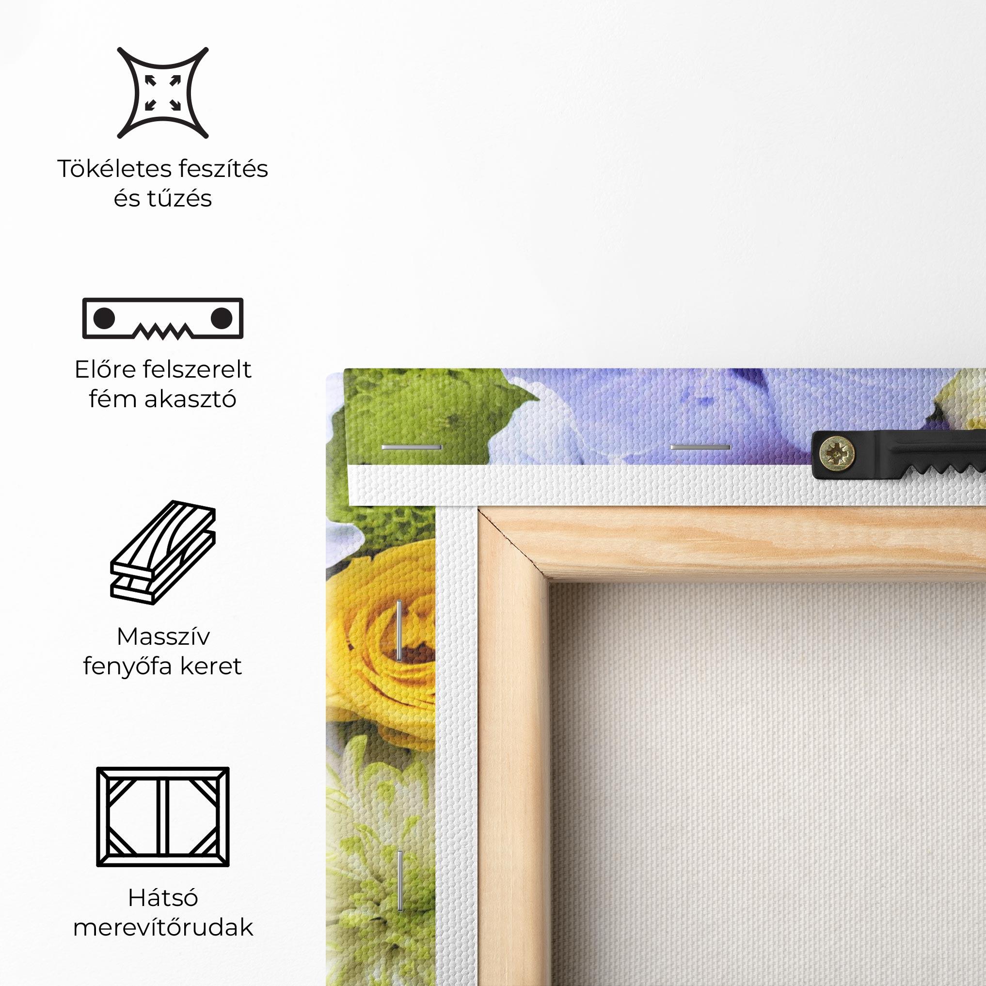 Vászonkép Color Mix Flower Bouquet mockup 5