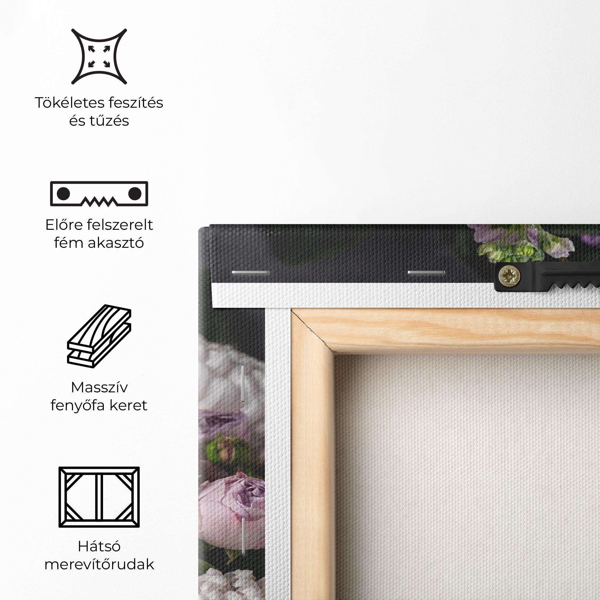 Vászonkép Pastel Purple Bouquet mockup 5