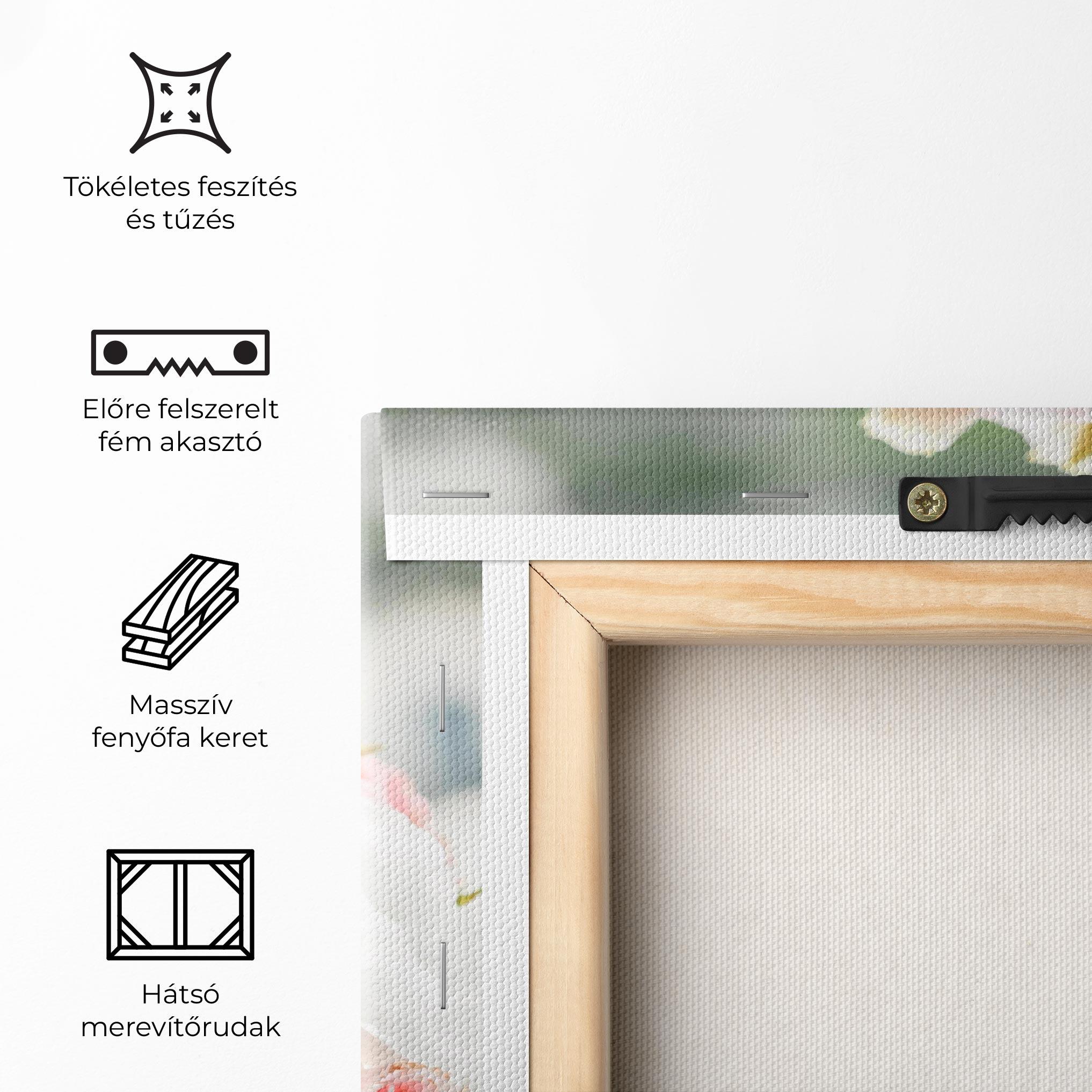 Vászonkép Pink Beautiful Bouquet mockup 5