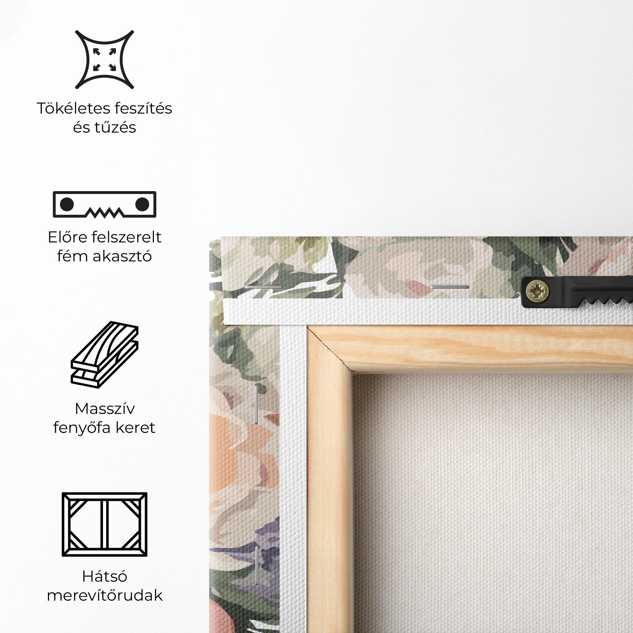 Vászonkép Pretty Watercolor Bouquet mockup 5