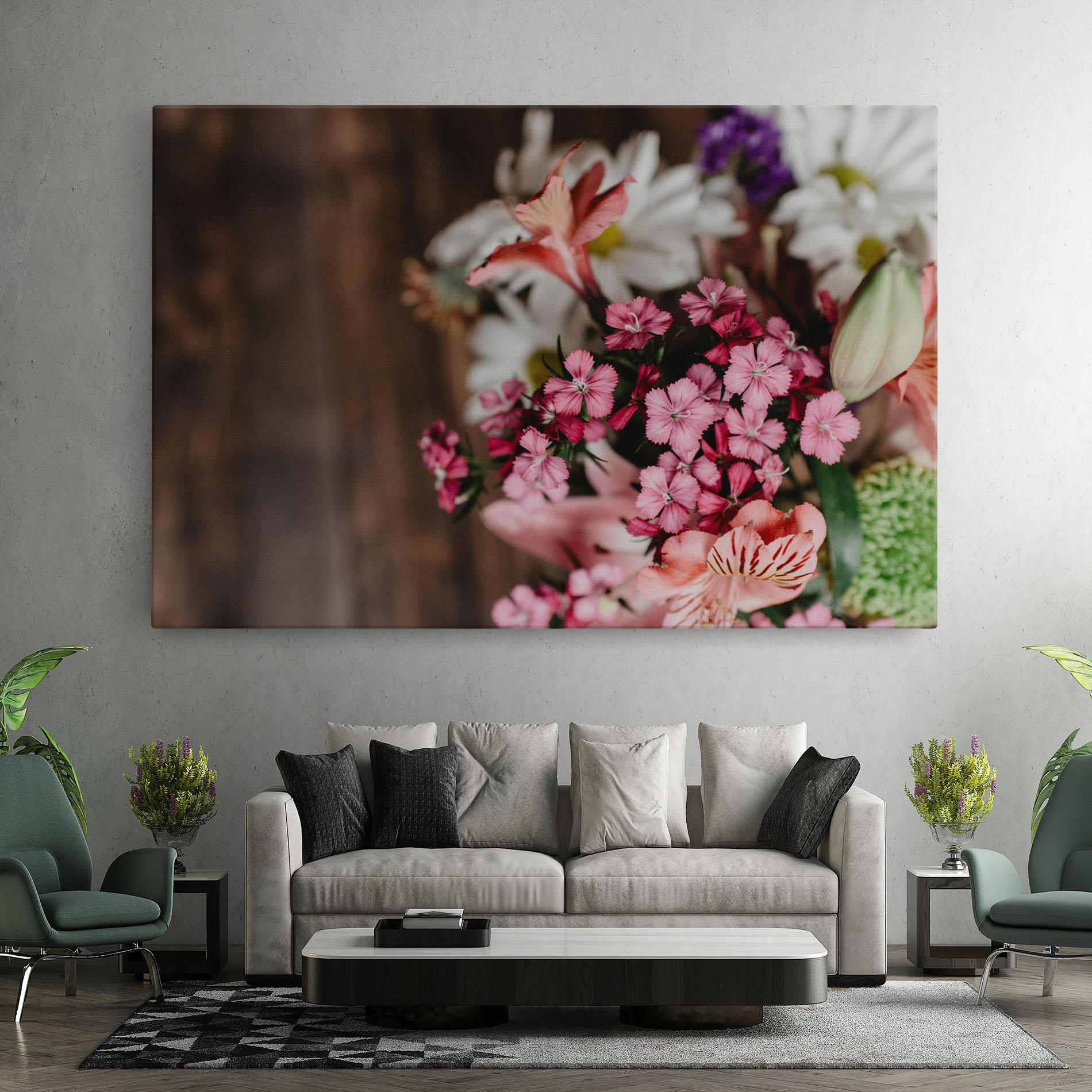 Vászonkép Small Flowers Bouquet mockup 7