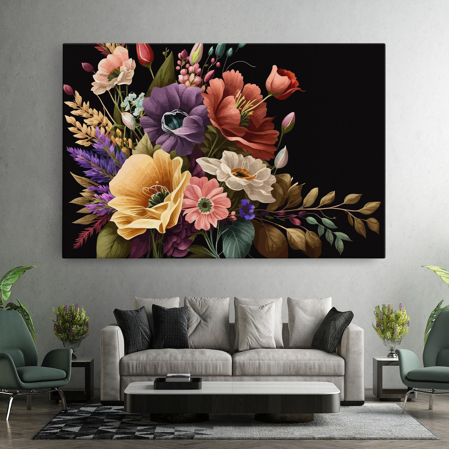 Vászonkép Vintage Bouquet Art mockup 7