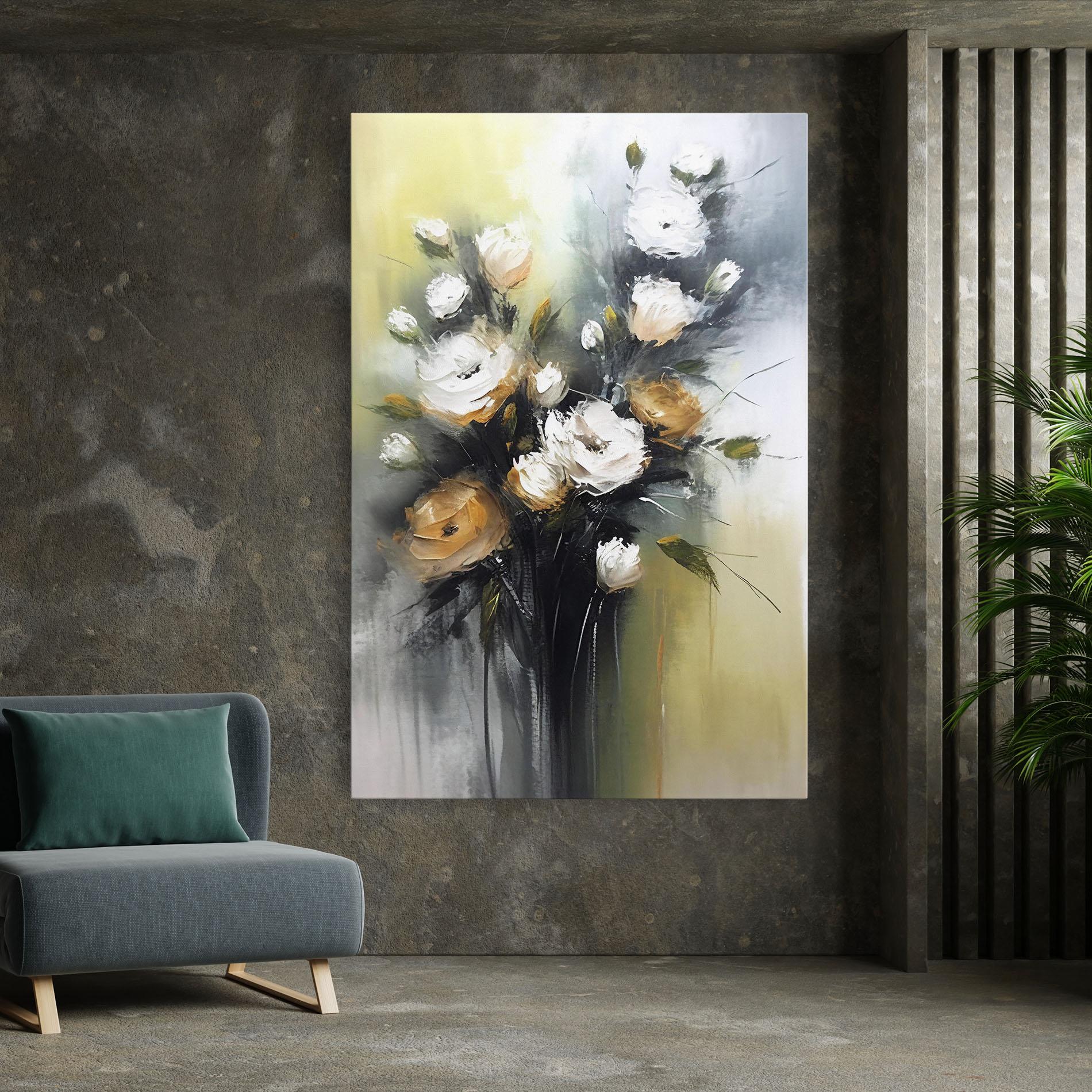 Vászonkép Bouquet Painting mockup 7