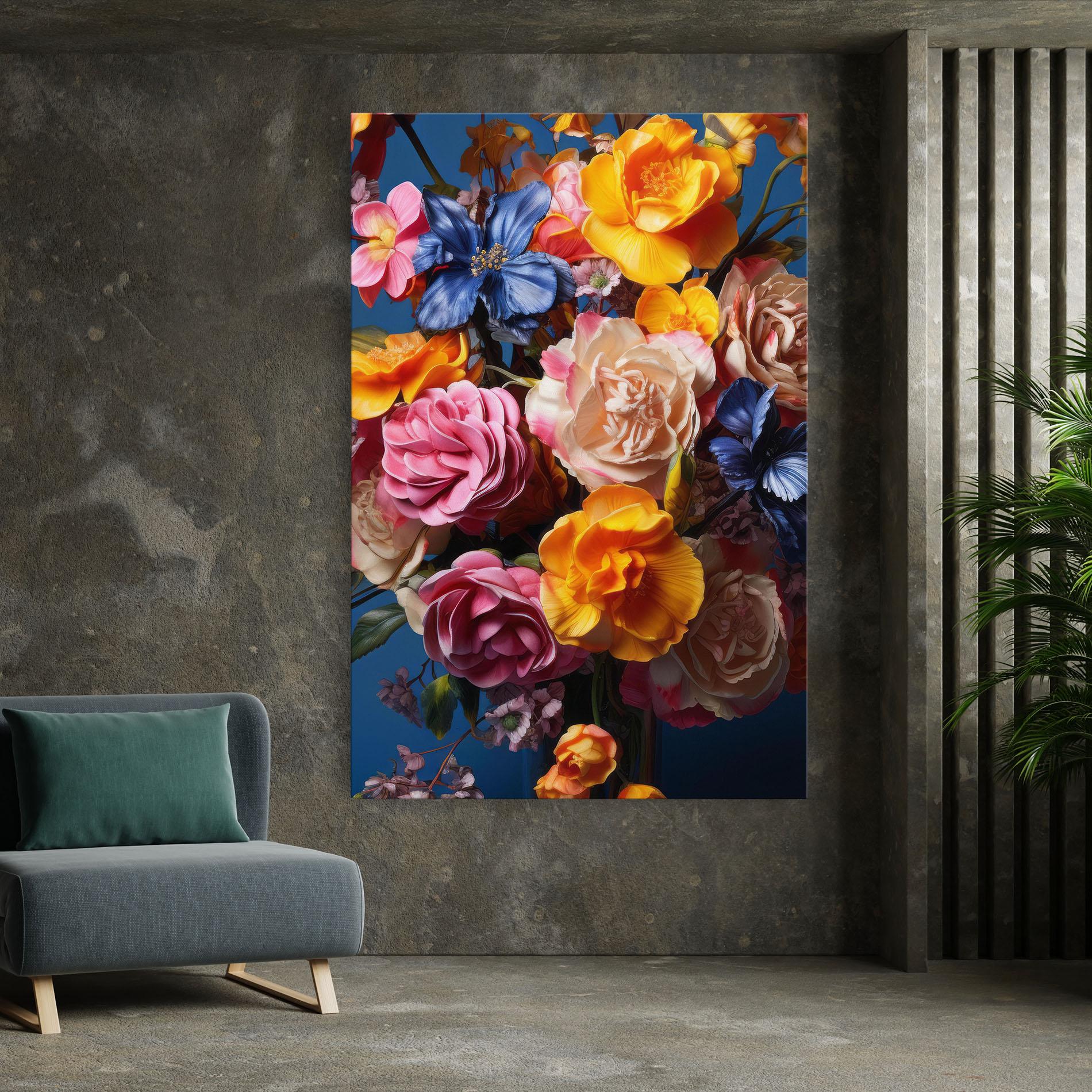 Vászonkép Colorful Flower Bouquet mockup 7