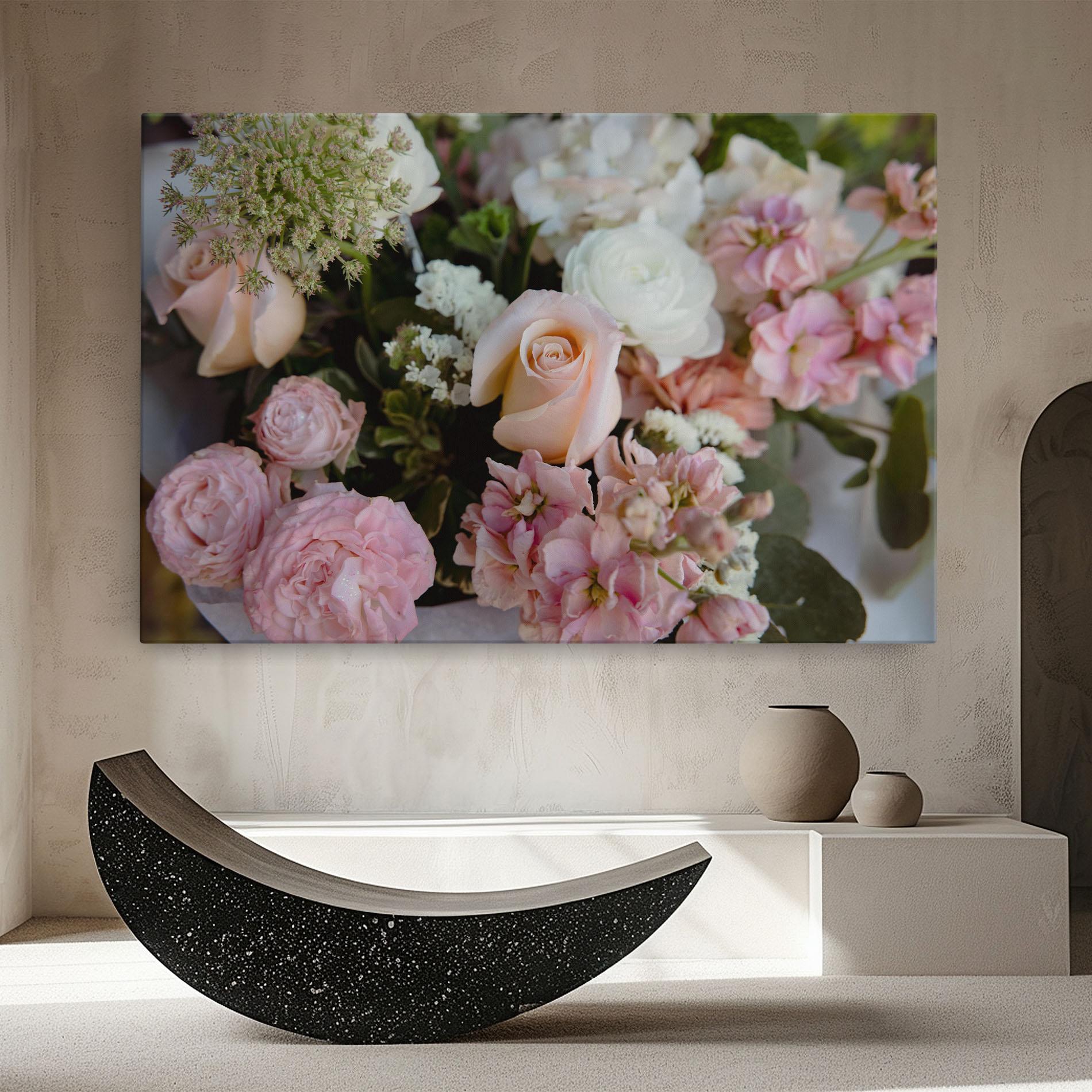 Vászonkép Beautiful Pink Pastel mockup 8