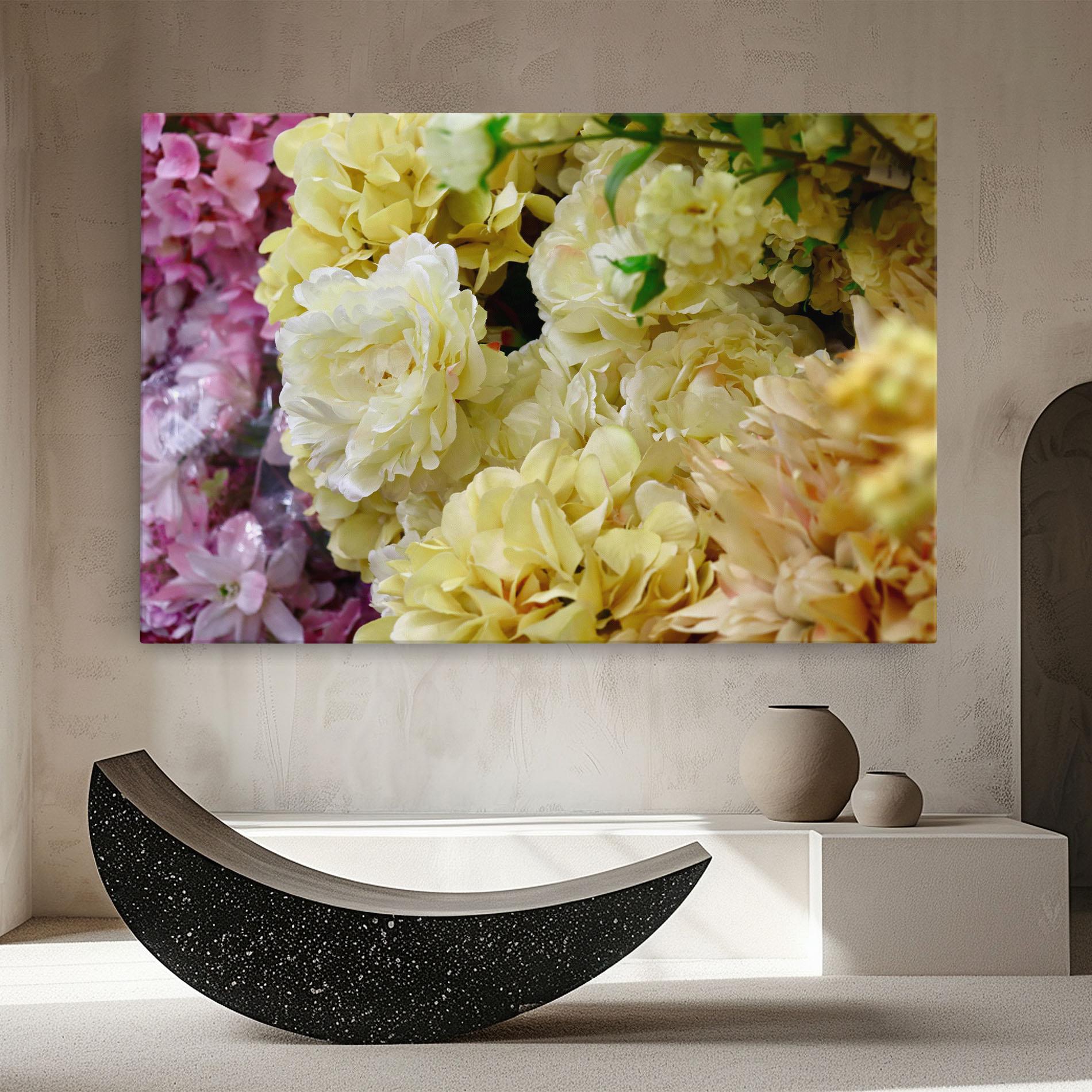 Vászonkép Beautiful Yellow Pastel mockup 8