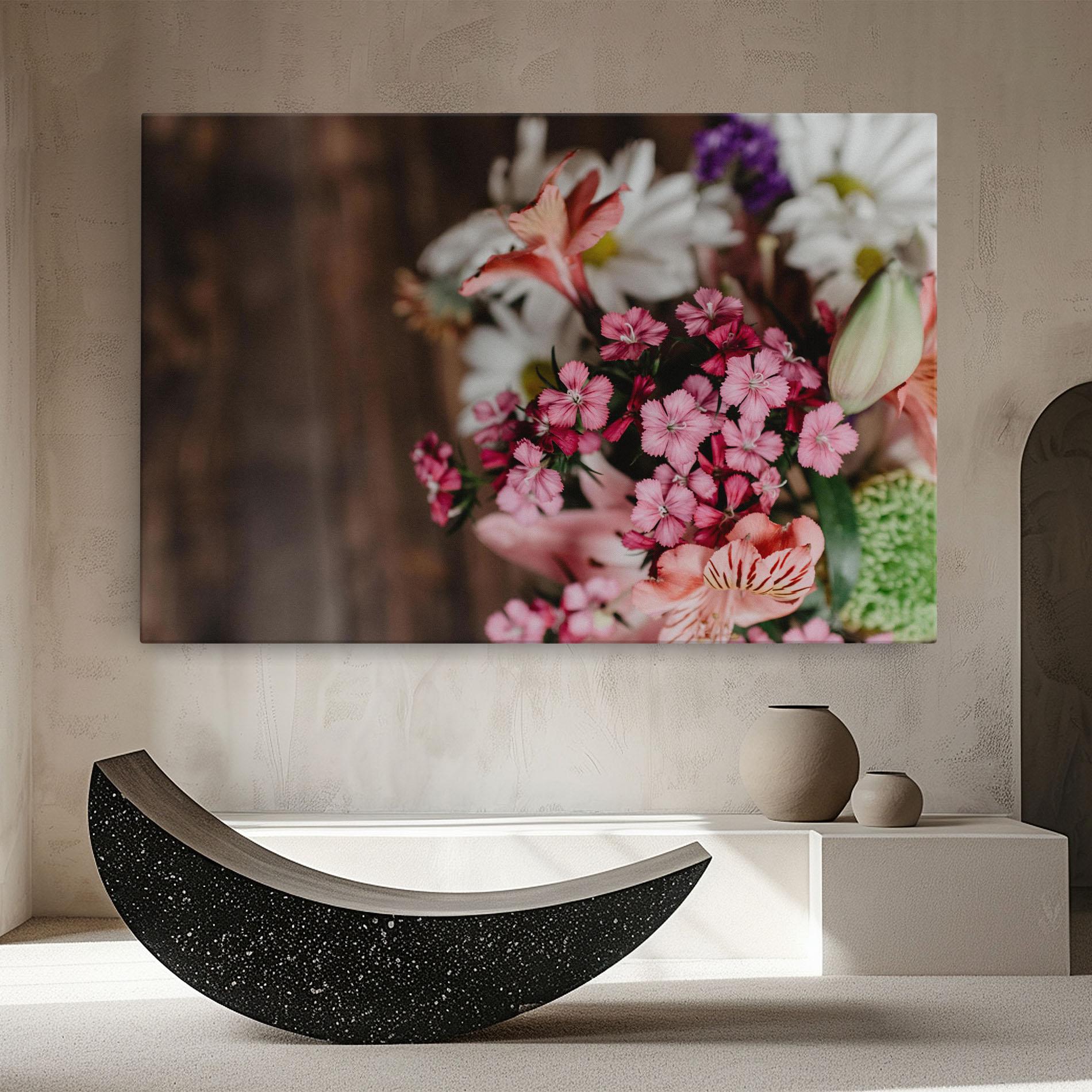 Vászonkép Small Flowers Bouquet mockup 8