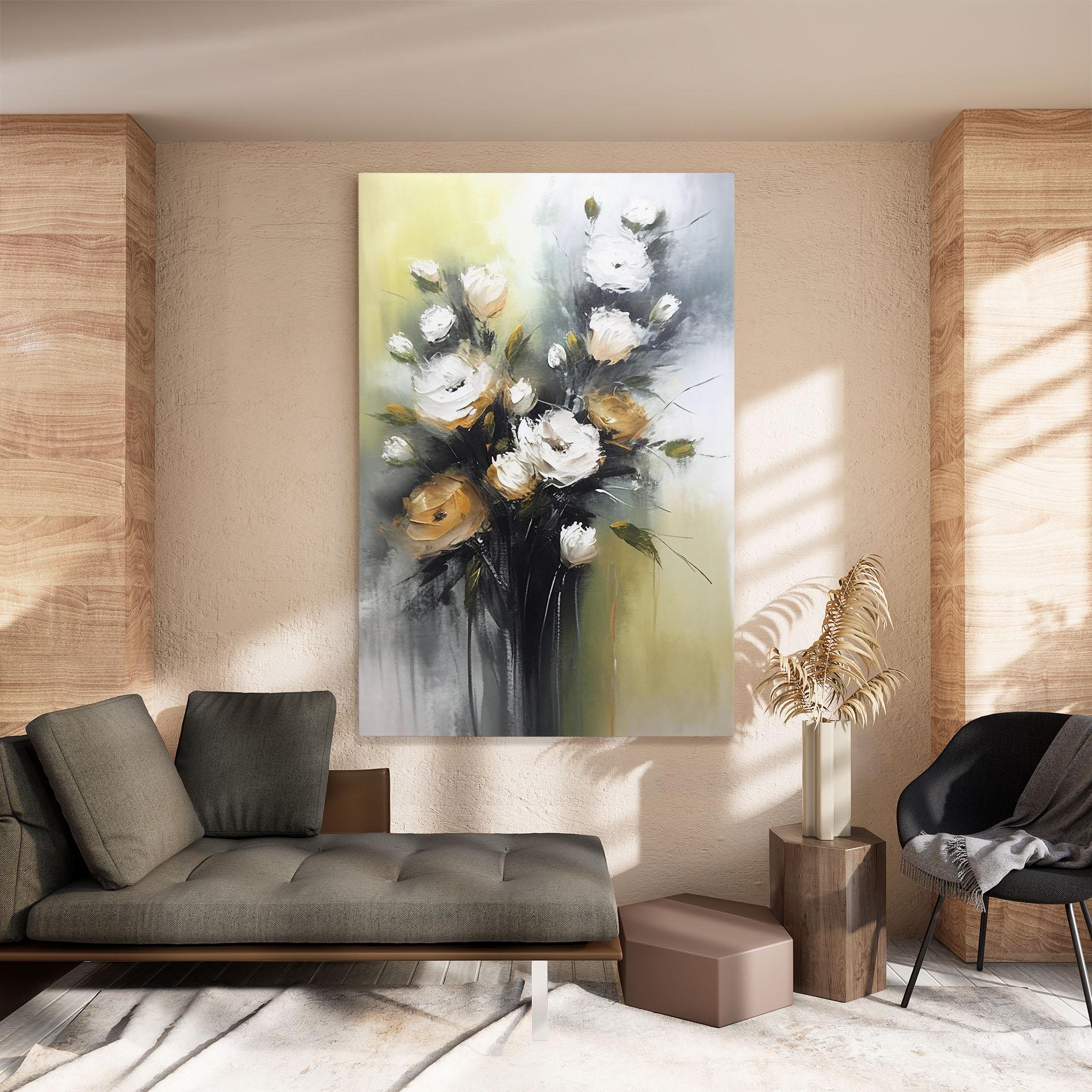 Vászonkép Bouquet Painting mockup 8
