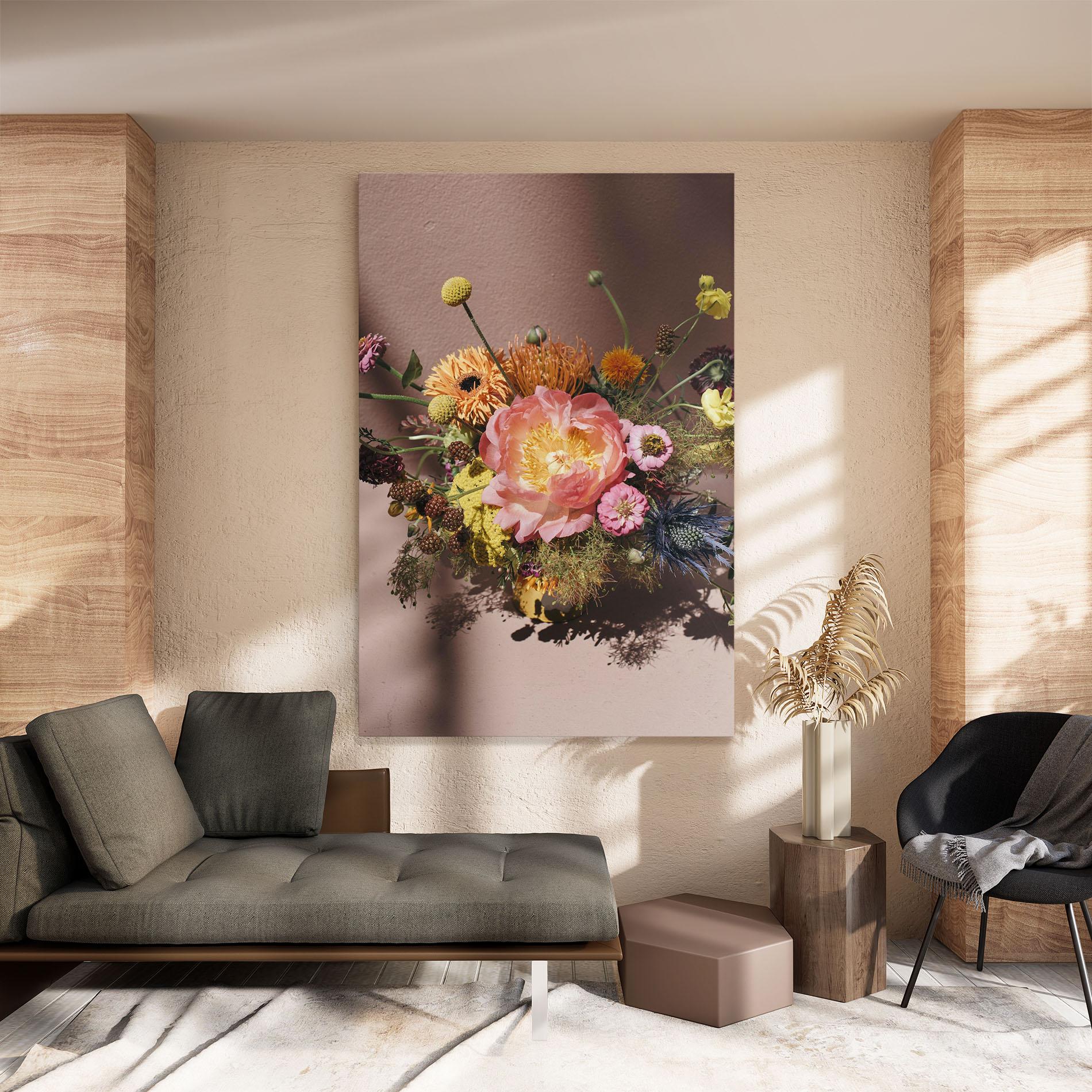 Vászonkép Pastel Orange Bouquet mockup 8