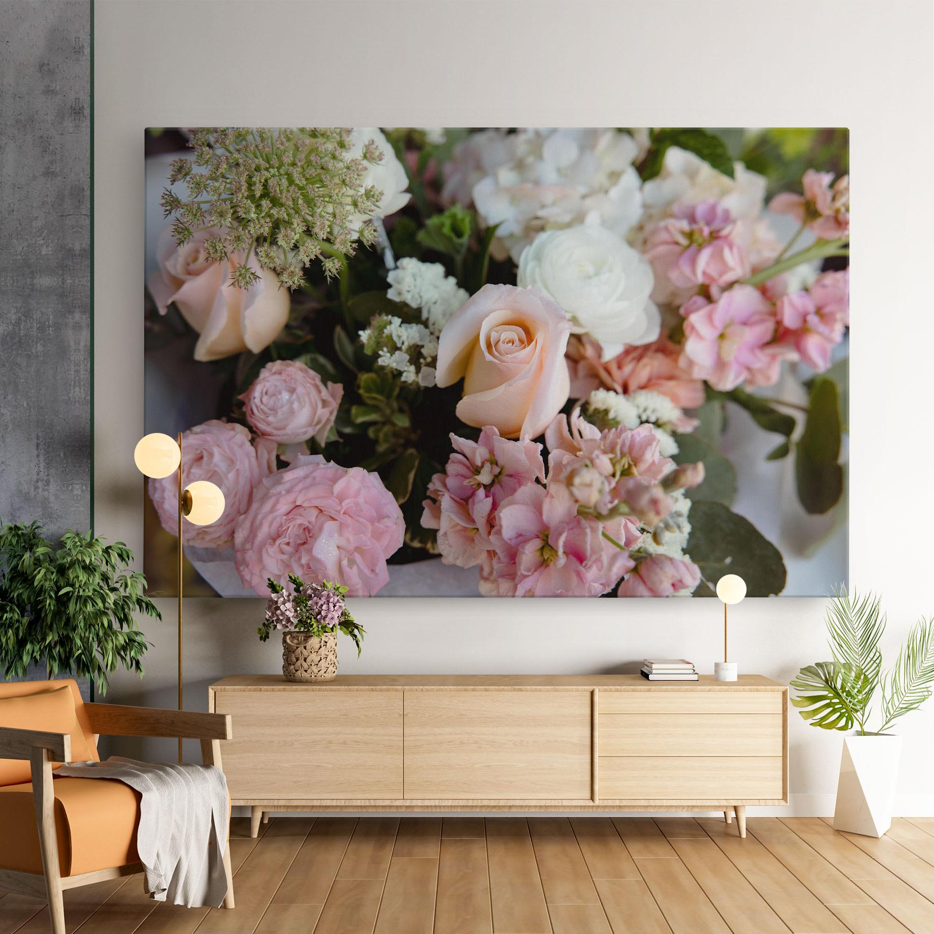 Vászonkép Beautiful Pink Pastel mockup 9