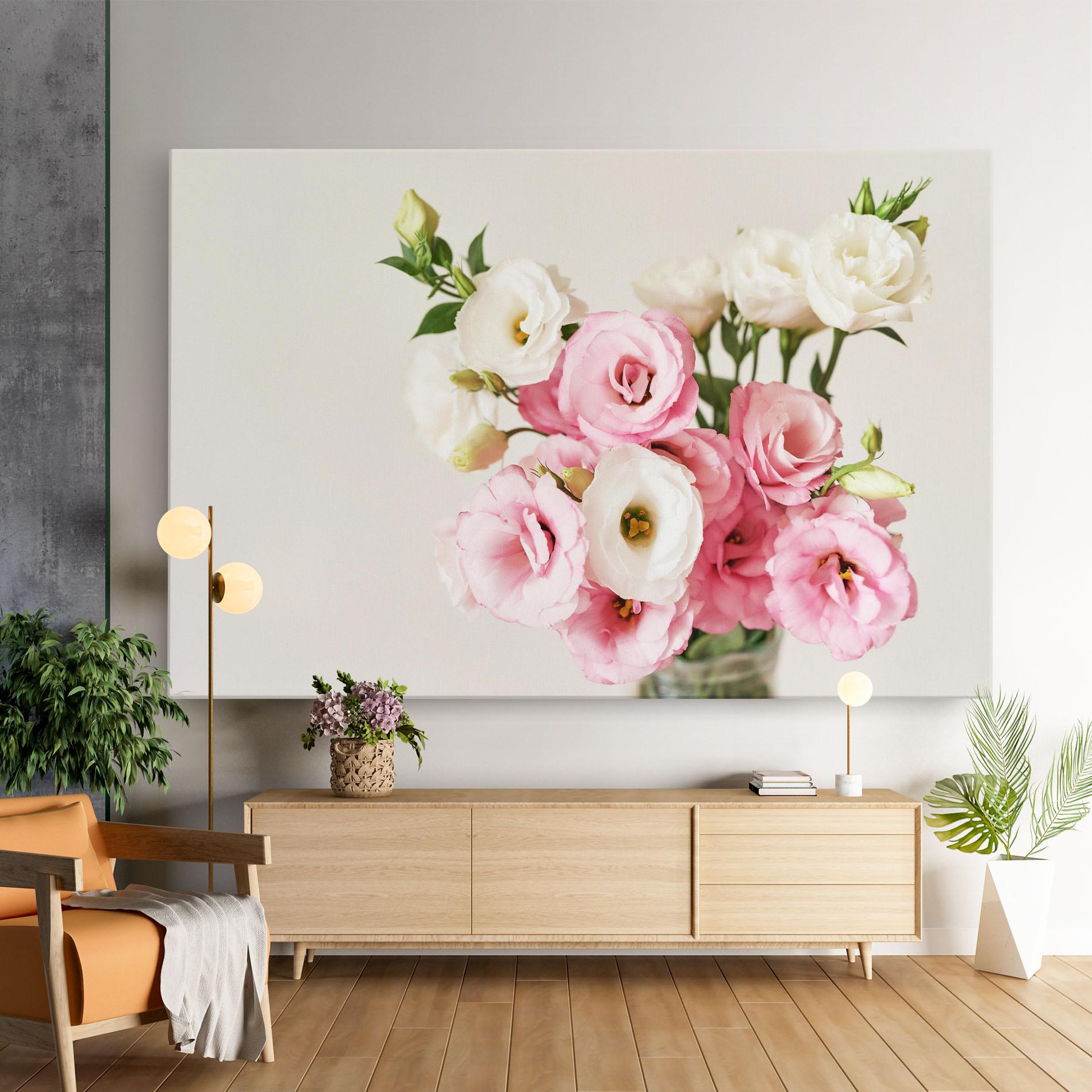 Vászonkép Cute Pink Flowers mockup 9