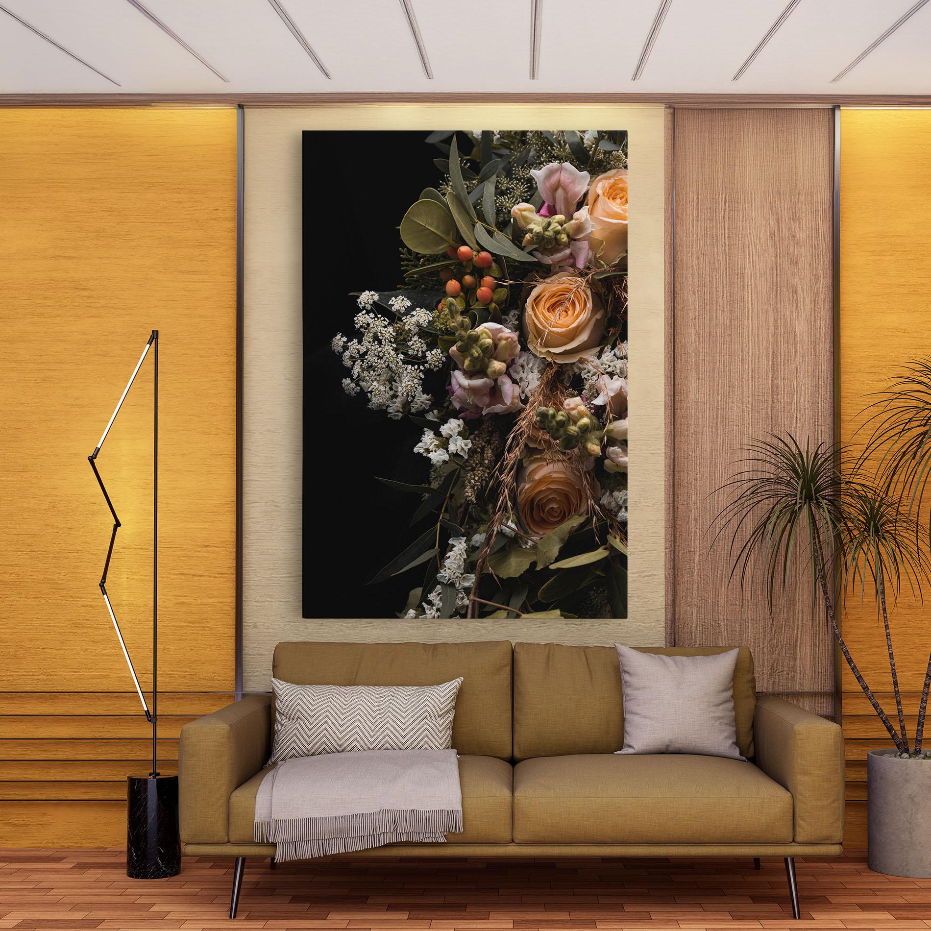 Vászonkép Dark Flower Bouquet mockup 9