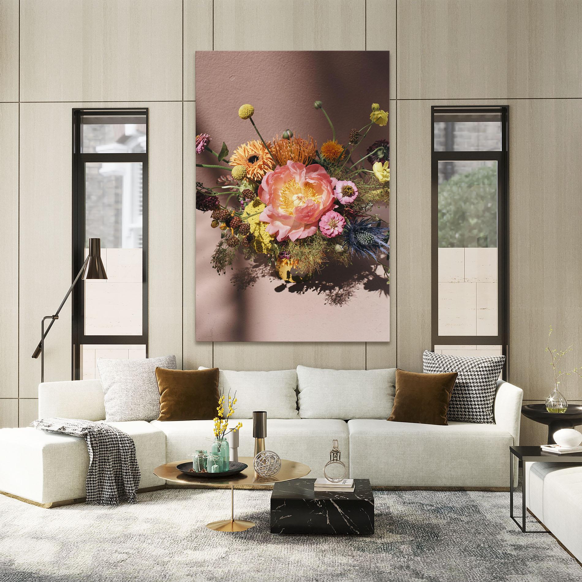 Vászonkép Pastel Orange Bouquet mockup 2