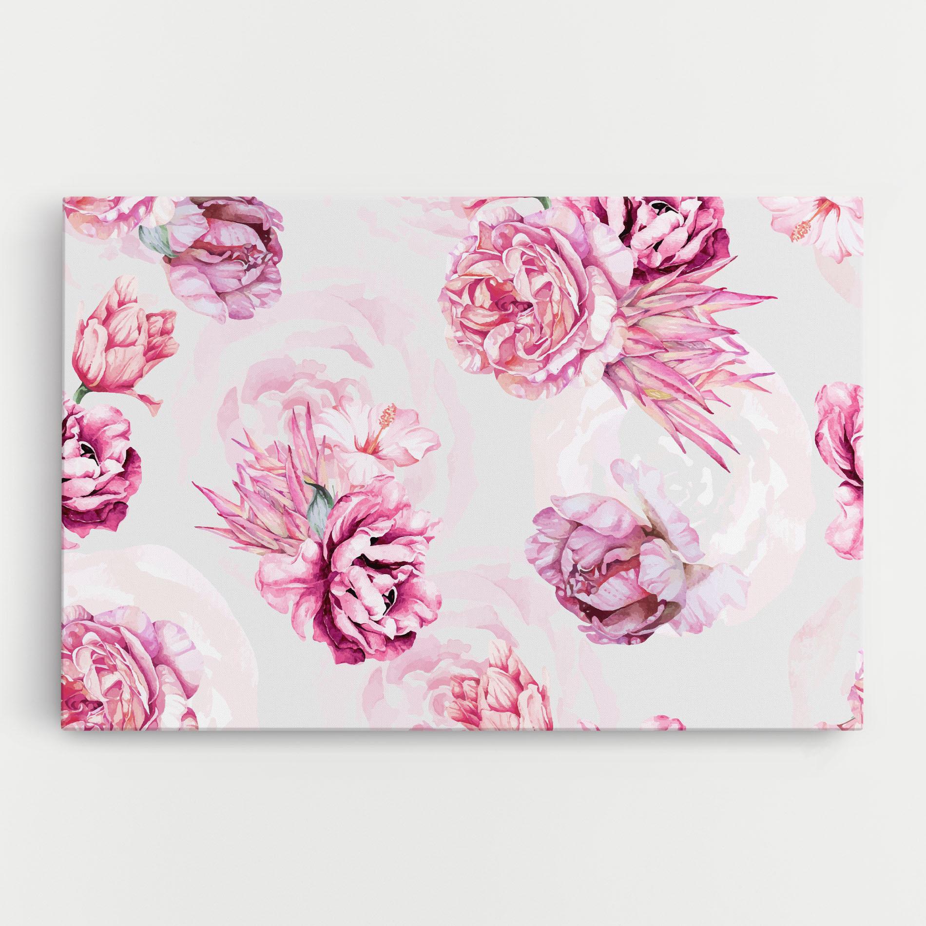 Vászonkép Blooming Peony mockup 0