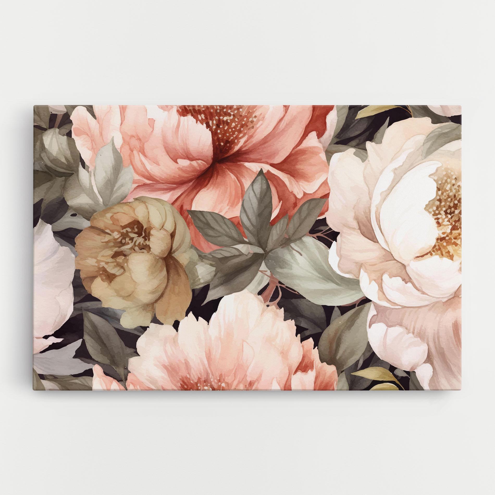 Vászonkép Cream Pink Peony mockup 0