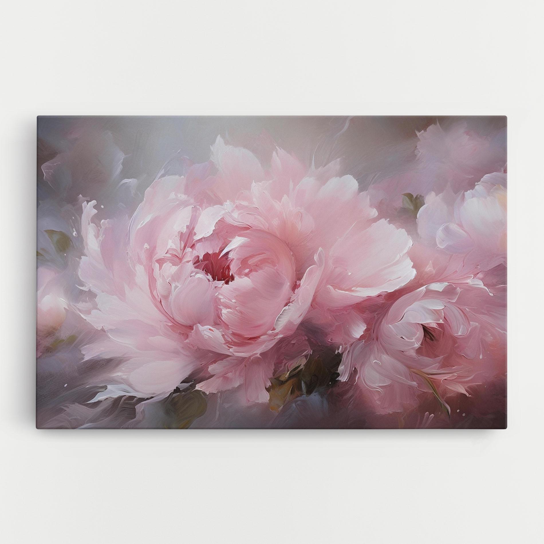 Vászonkép Dreamy Painting Peony mockup 0
