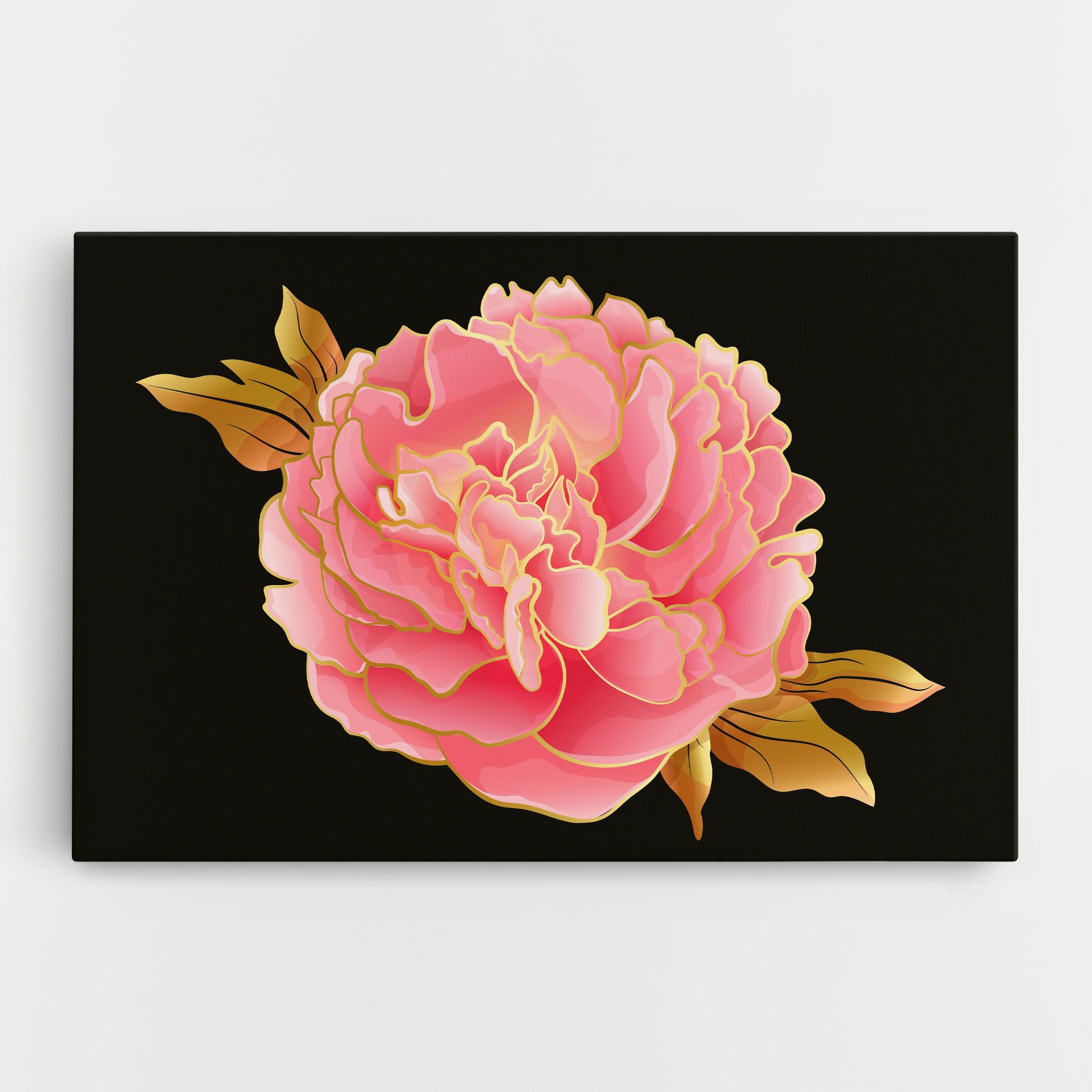 Gold Pinkk Peony mockup 0
