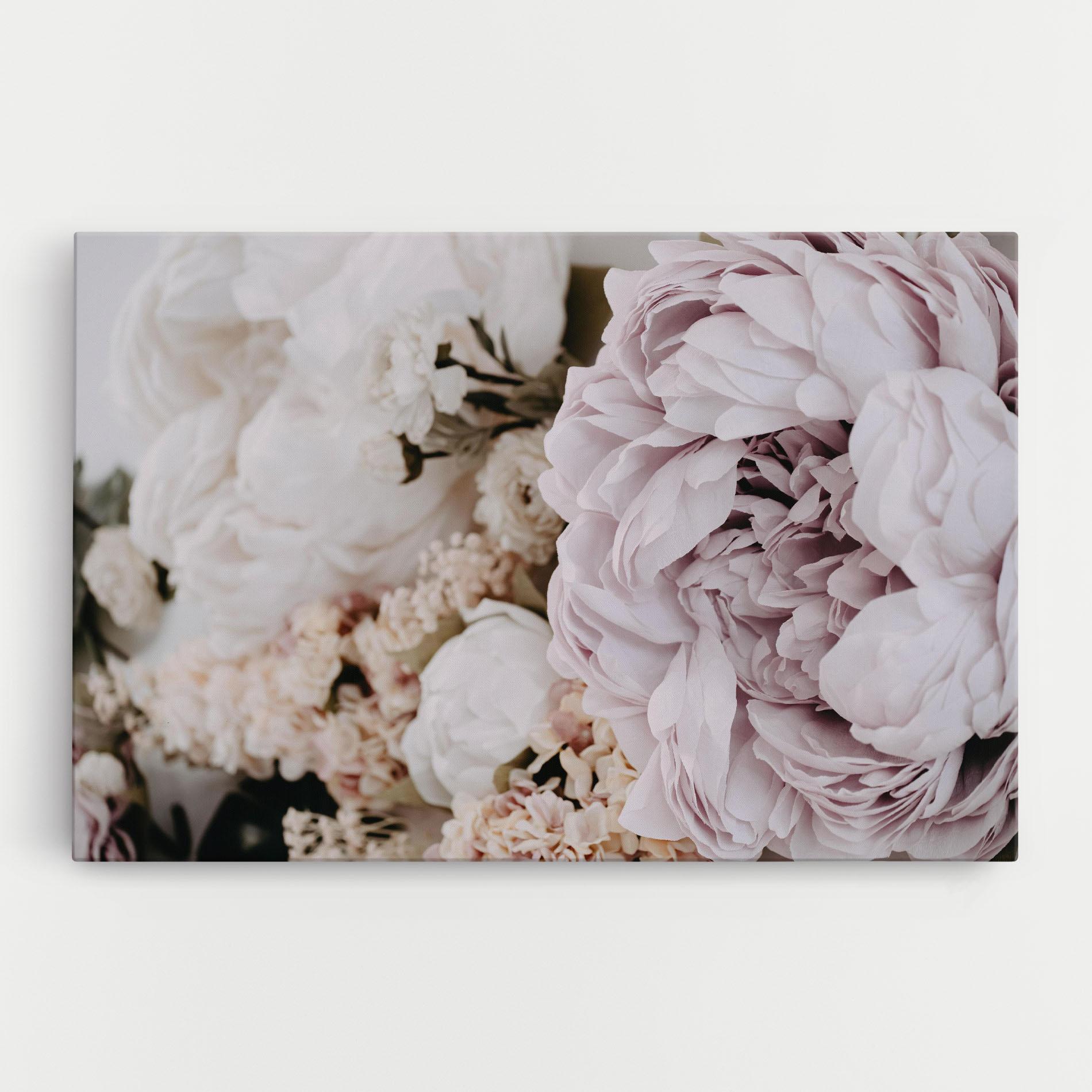 Vászonkép Grey Peony Bouquet mockup 0