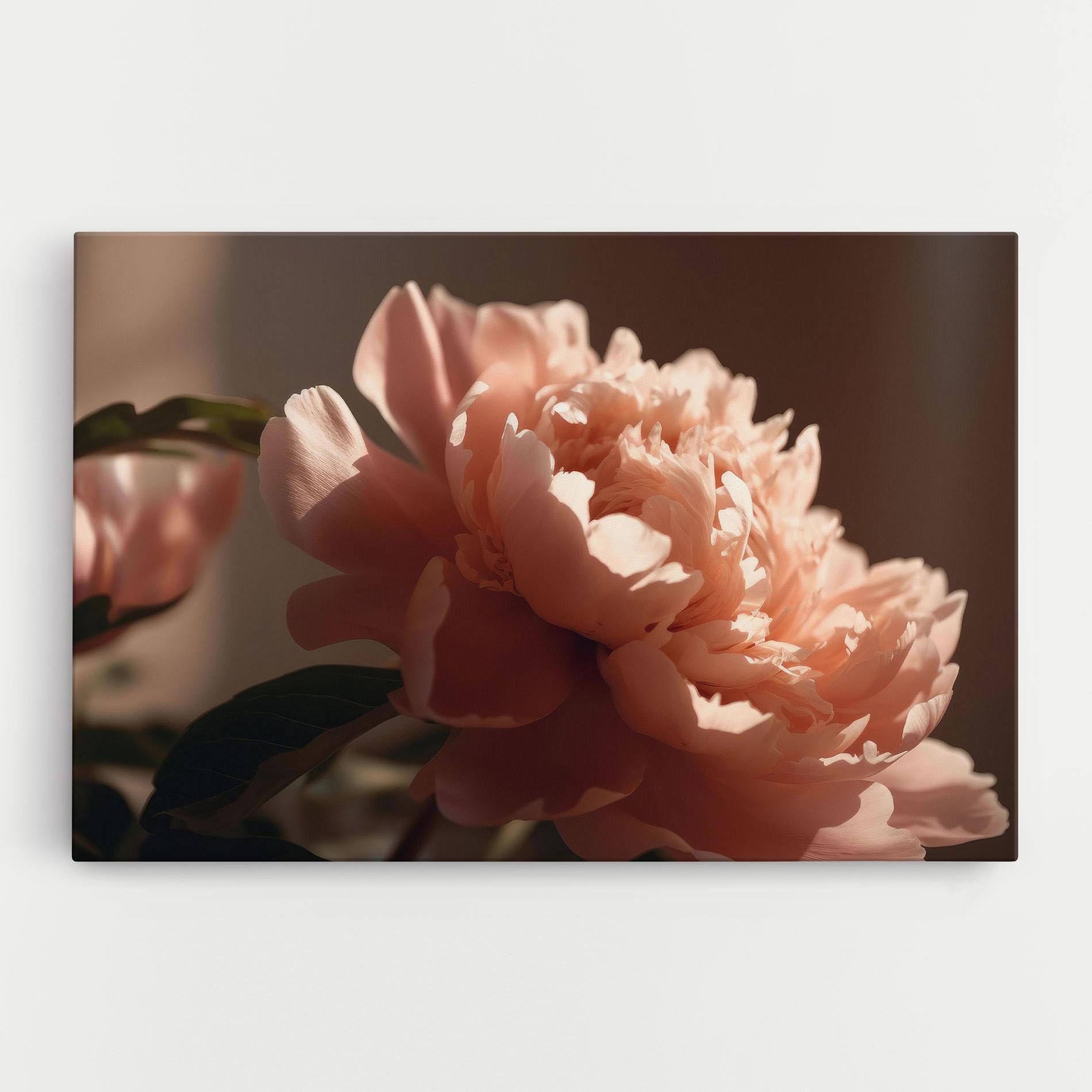 Vászonkép Light Orange Peony View mockup 0