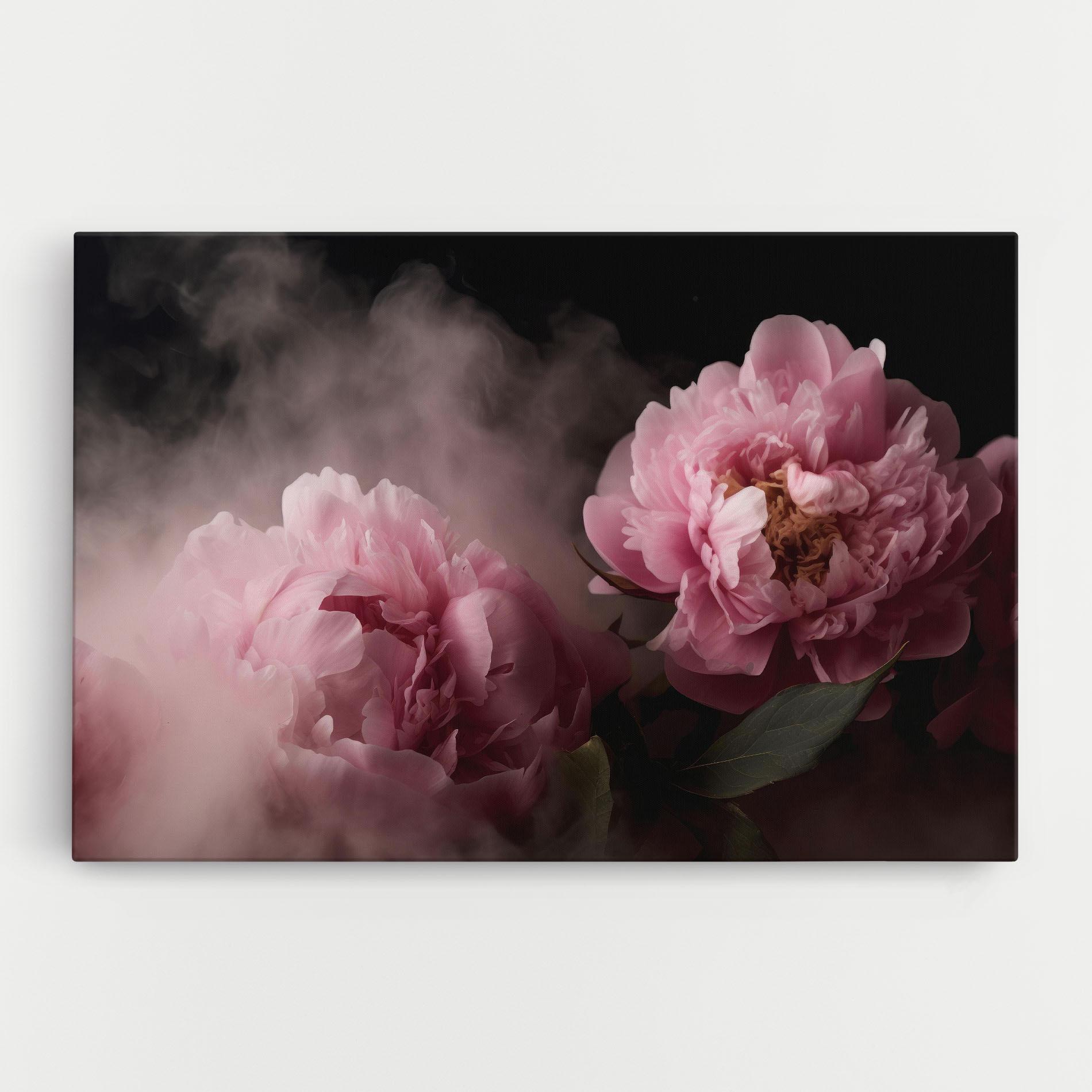 Vászonkép Peony In Smoke mockup 0