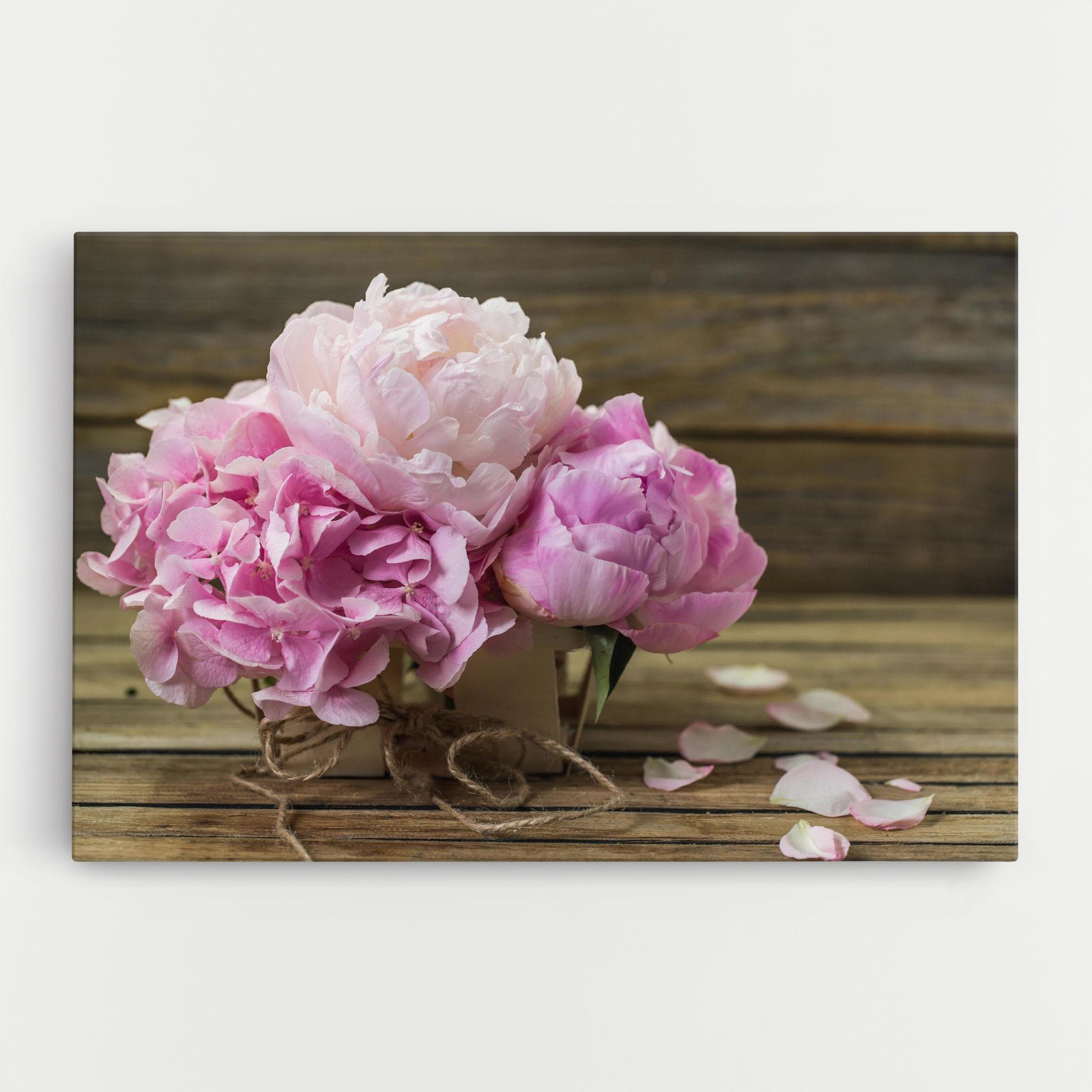 Vászonkép Peony On Table mockup 0