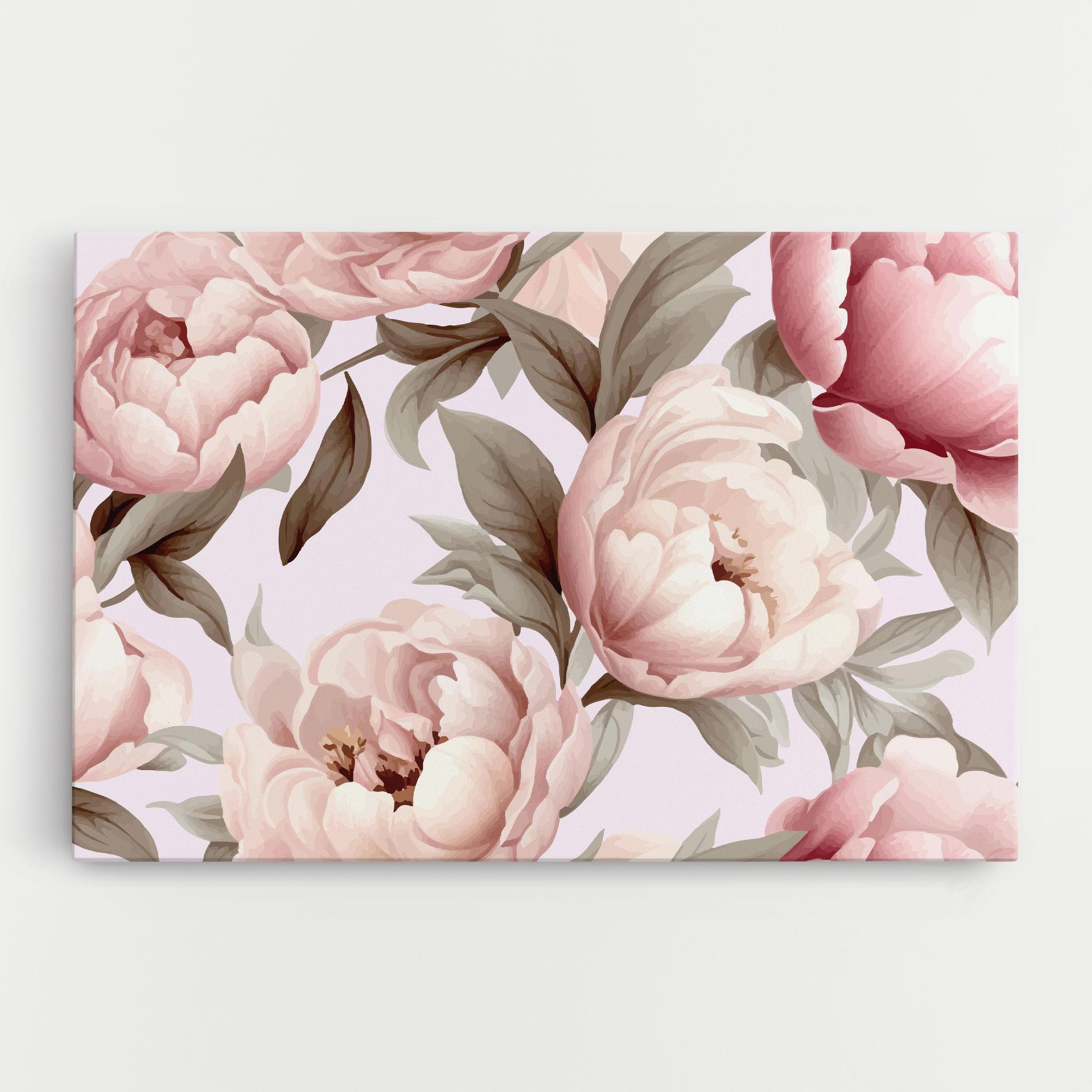 Vászonkép Pink Peony Buds mockup 0