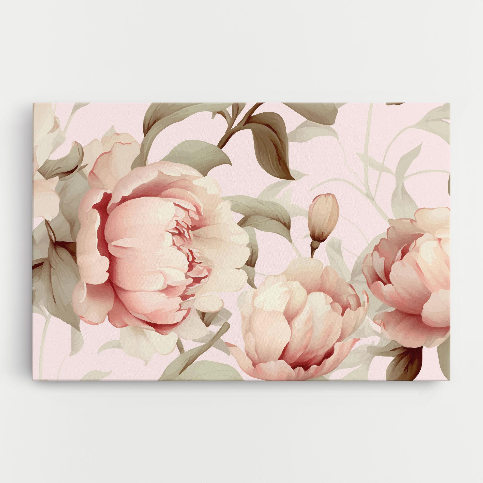 Vászonkép Pink Pretty Peony mockup 0