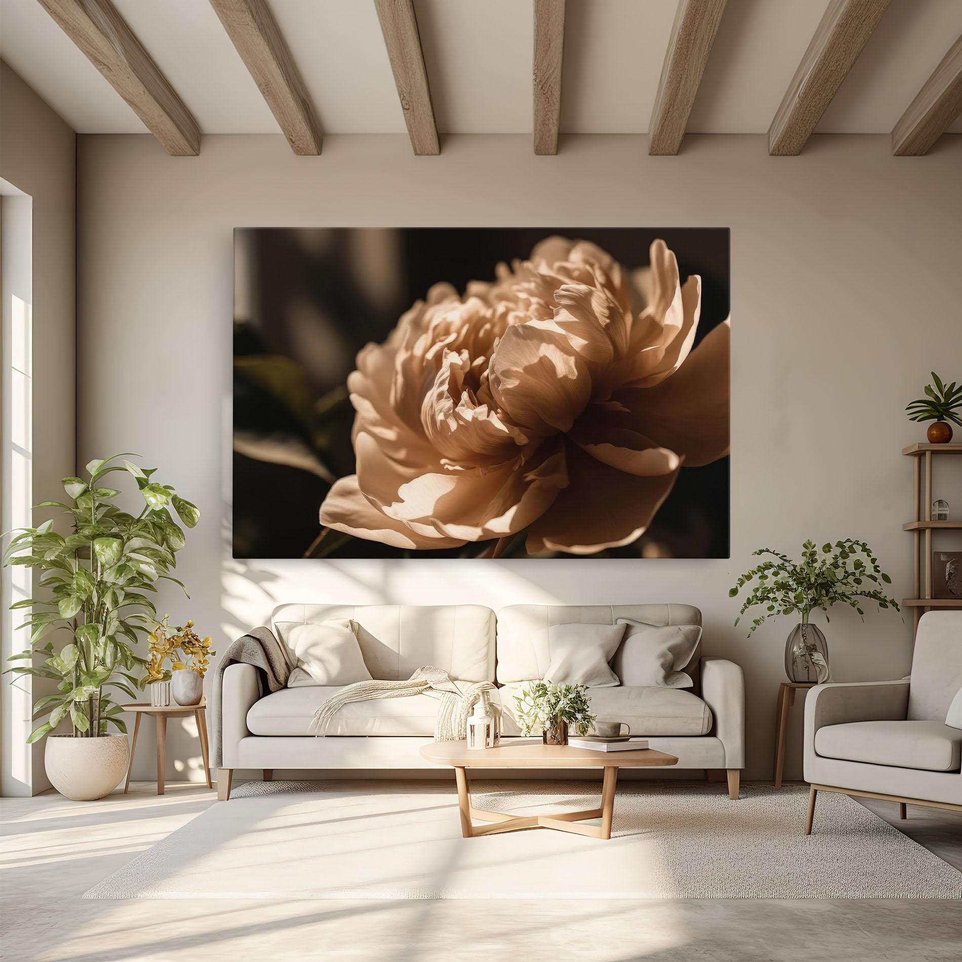 Vászonkép Cream Peony mockup 6