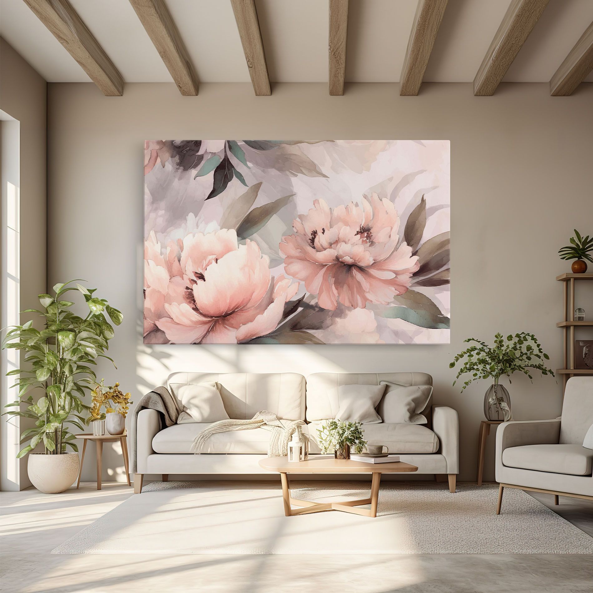 Dreamy Peony Art mockup 6