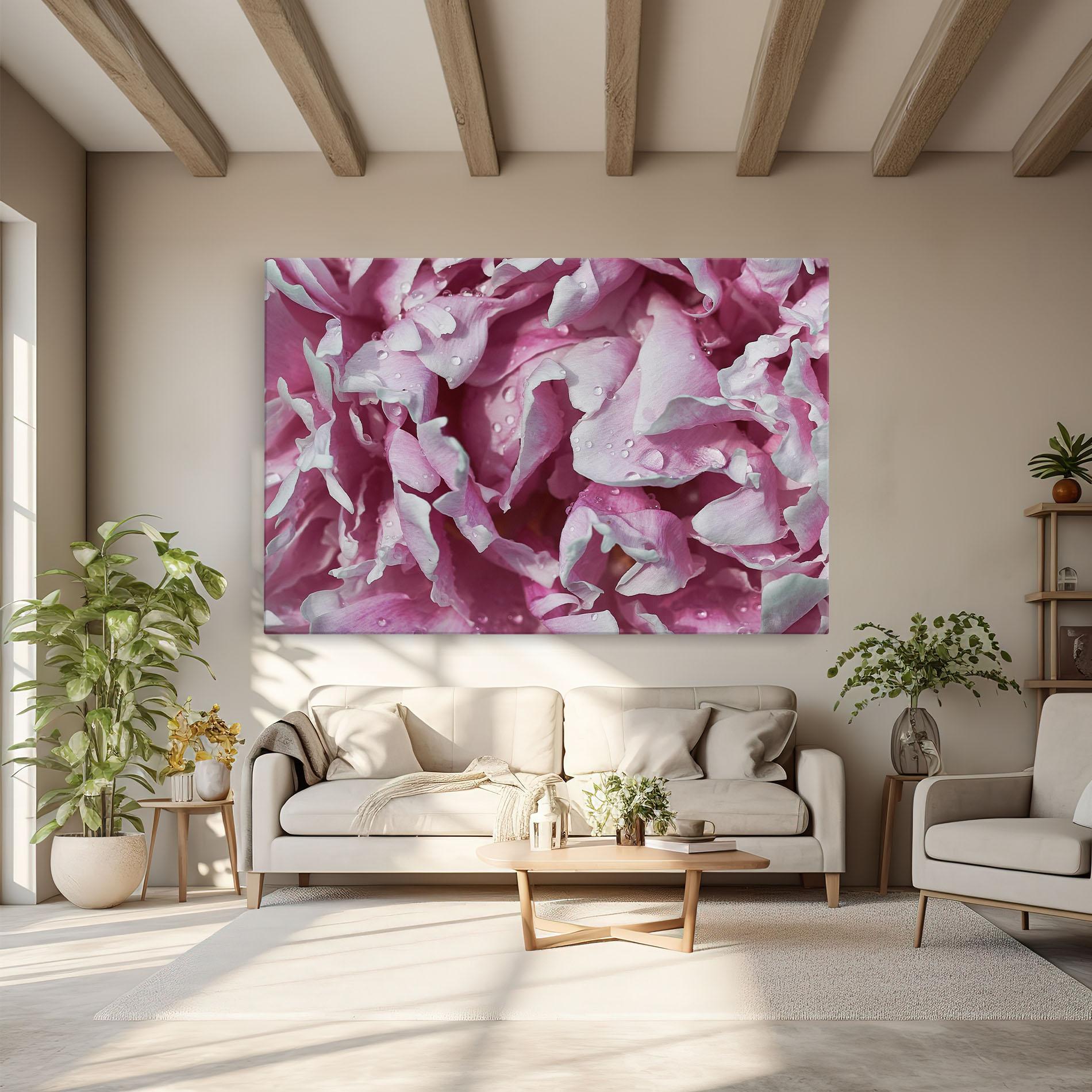 Vászonkép Peony Petals mockup 6