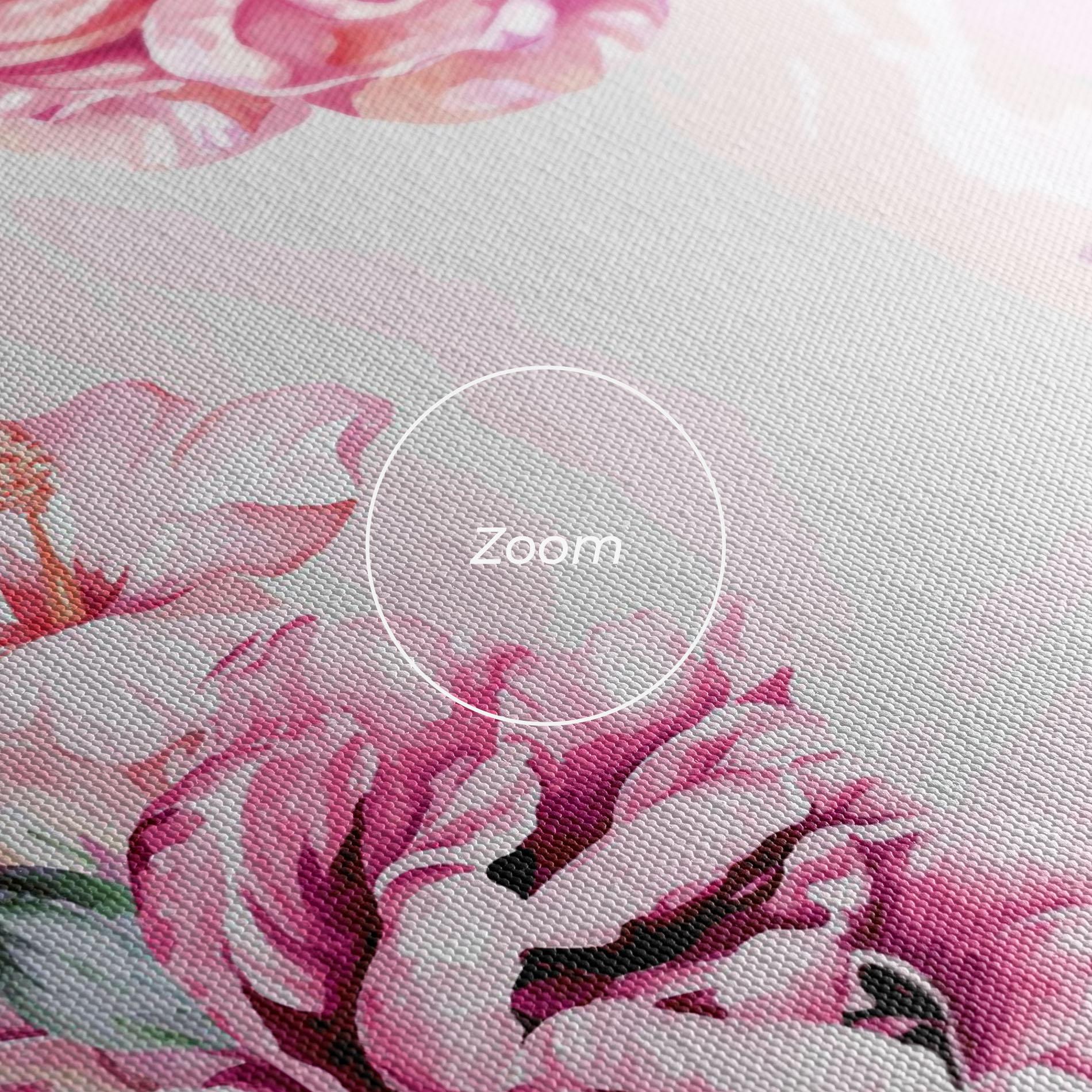 Vászonkép Blooming Peony mockup 3