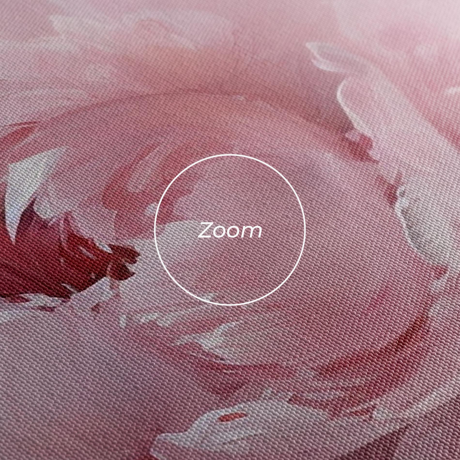 Vászonkép Dreamy Painting Peony mockup 3