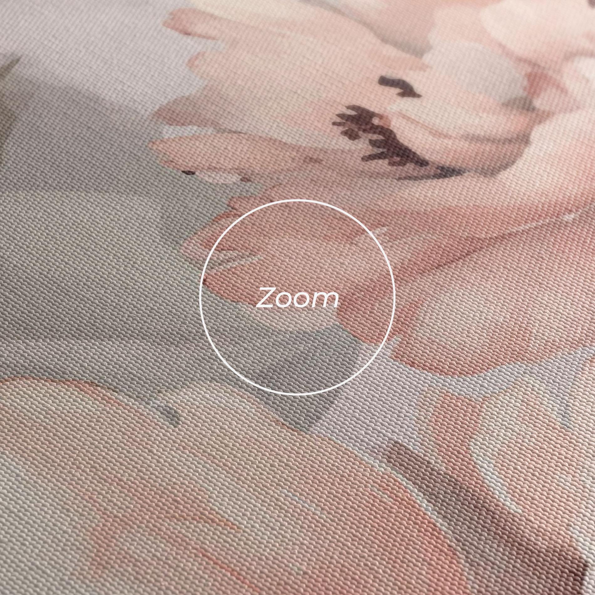Vászonkép Dreamy Peony Art mockup 3